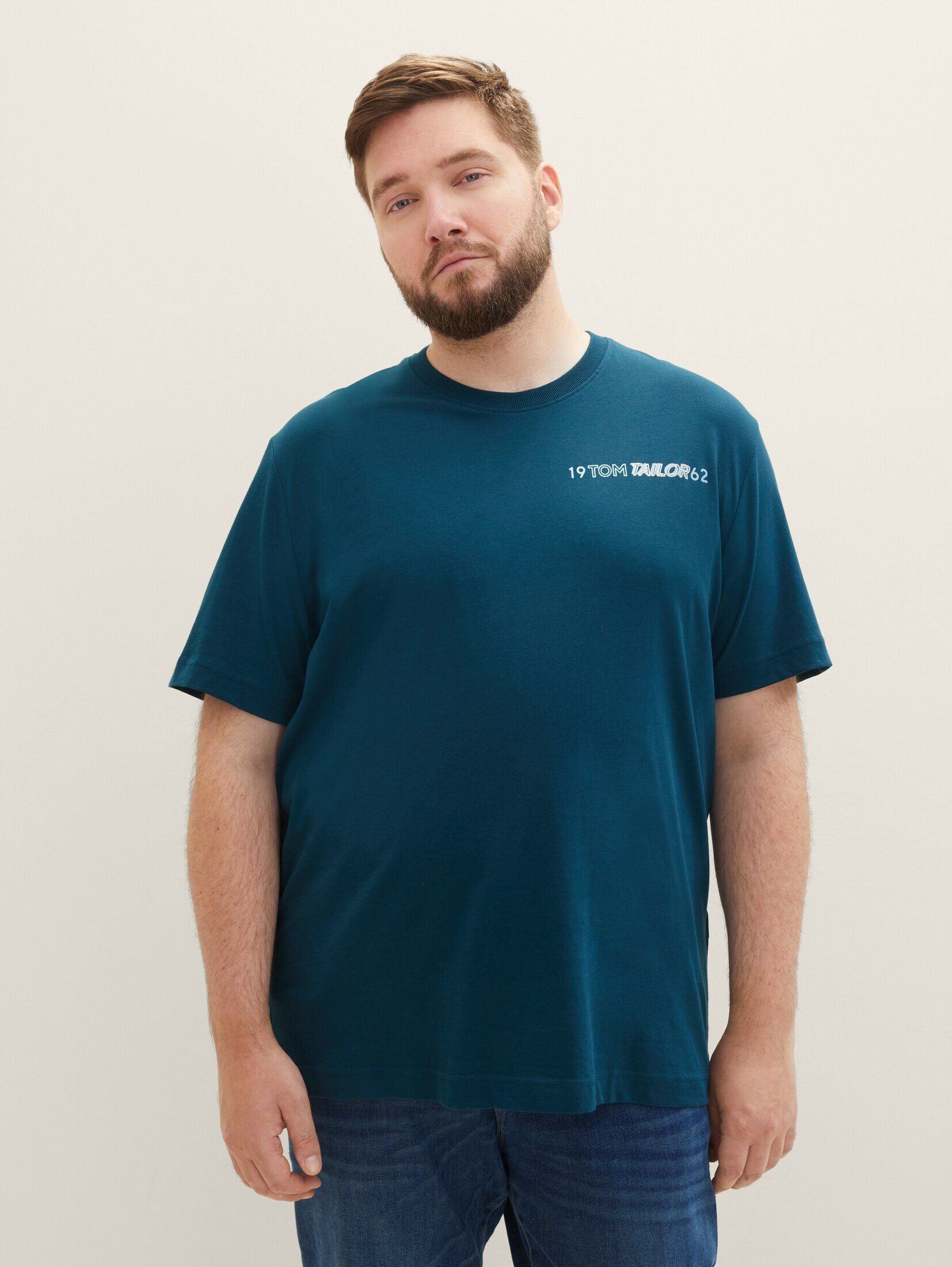 Plus TAILOR T-Shirt TOM mit PLUS - T-Shirt Print