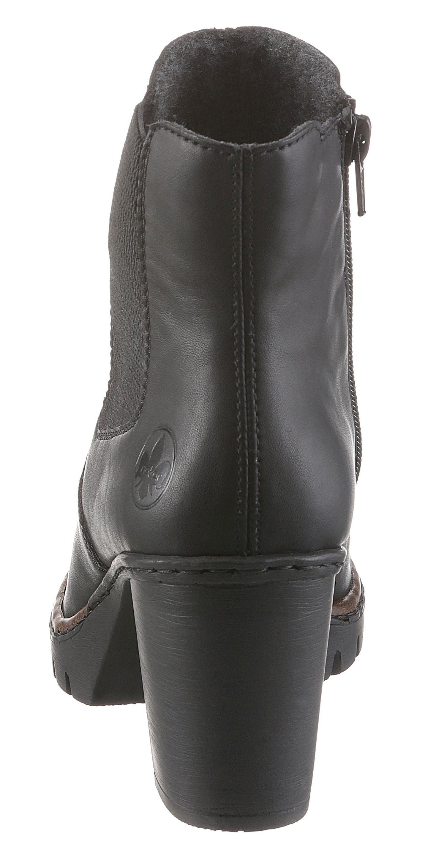 Rieker Stiefelette, Boots, Chelsea-Stiefelette, Blockabsatz, in elegantem Look