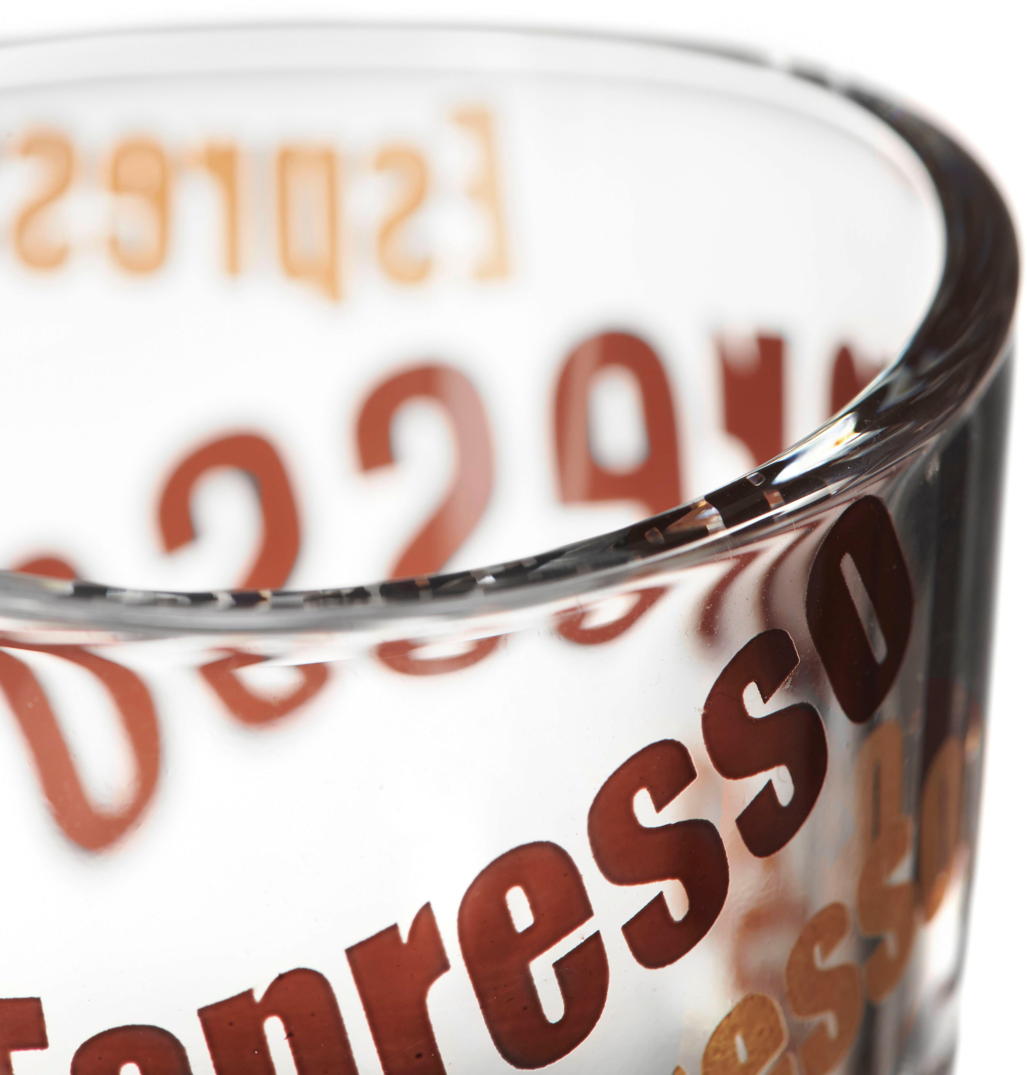 LEONARDO Espressotasse NAPOLI, 6-tlg., Glas, 80 ml, 6-teilig