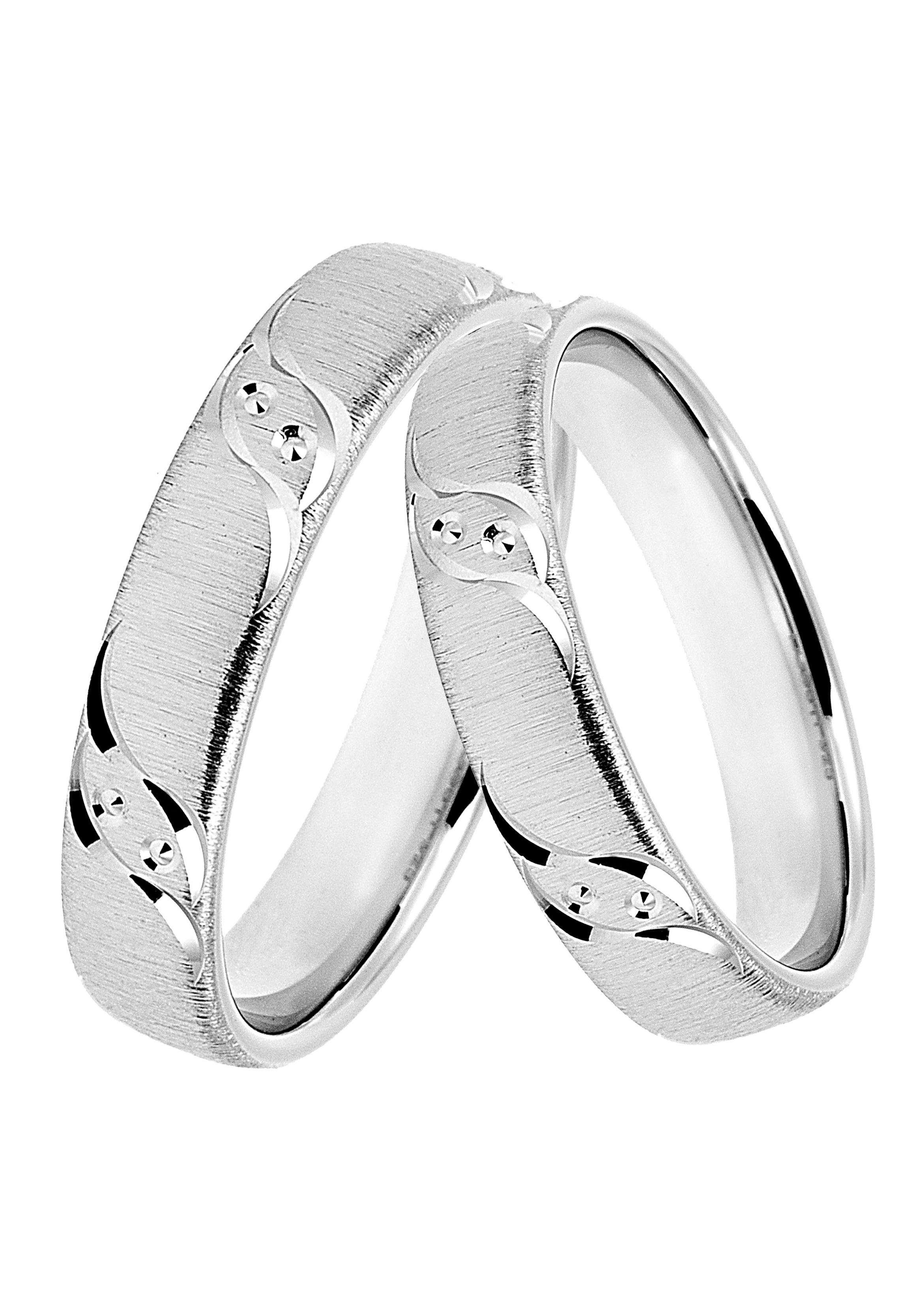 DOOSTI Trauring Schmuck Geschenk Silber 925 Trauring Ehering Partnerring LIEBE, mit Zirkonia (synth)