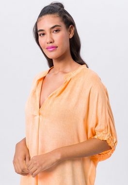 TUZZI Longbluse in Neonfarbe und mit Kimonoärmeln