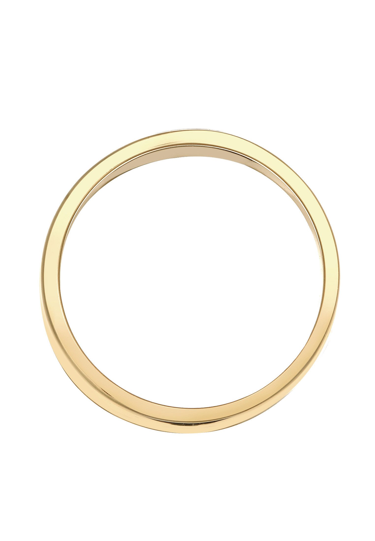 Elli Premium Fingerring Ring Bandring Modern 375 Gelbgold