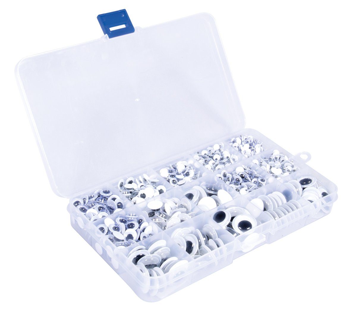 Rayher Kuscheltier Wackelaugen, selbstklebend Box mit 1500 Stück