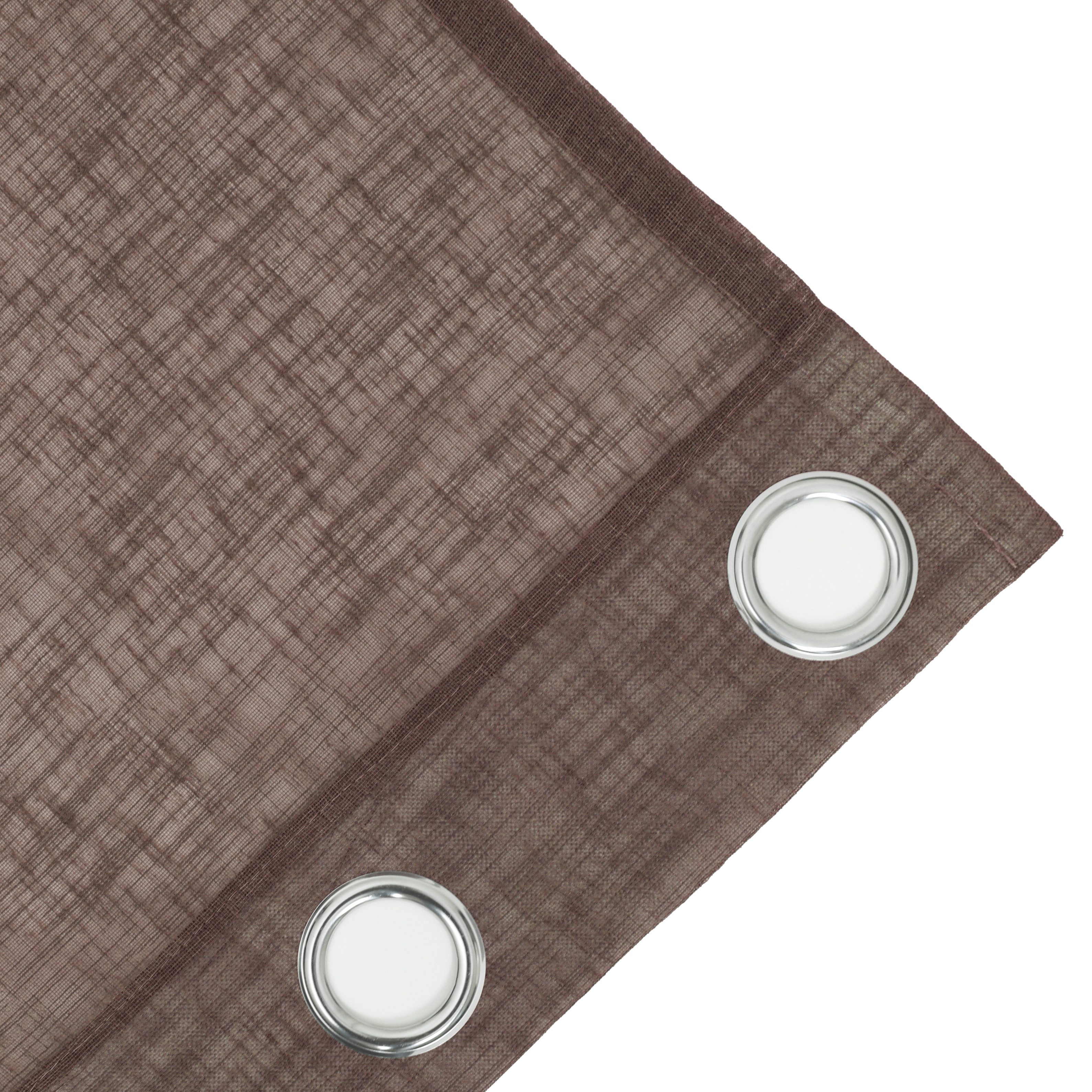 OTTO home Gardine Fiete, 1 Stück, halbtransparent, leinen Optik (1 St), Ösen, halbtransparent, Leinen Optik, monochrom, basic, pflegeleicht, verschiedene Größen – Bild 5 von 5