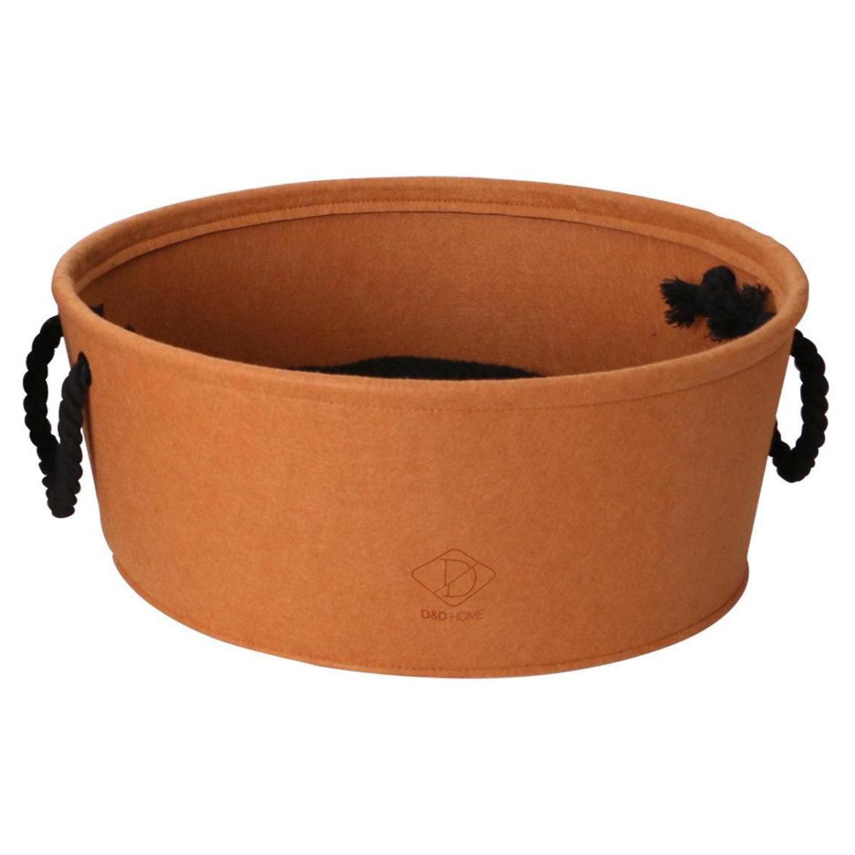 D&D Tierkorb Filzkorb orange für Katzen
