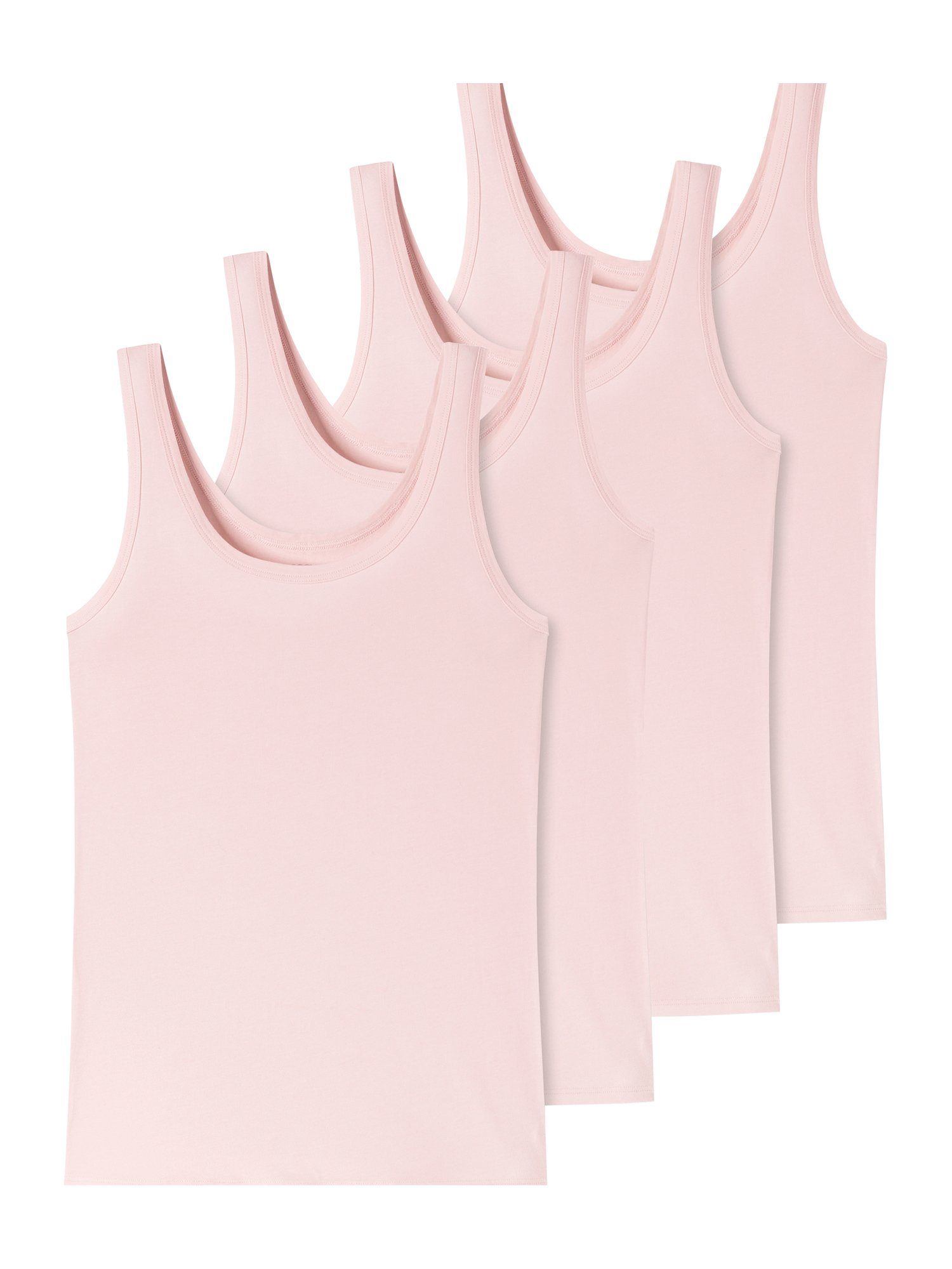 Multi (4-St) Schiesser rosé Unterhemd