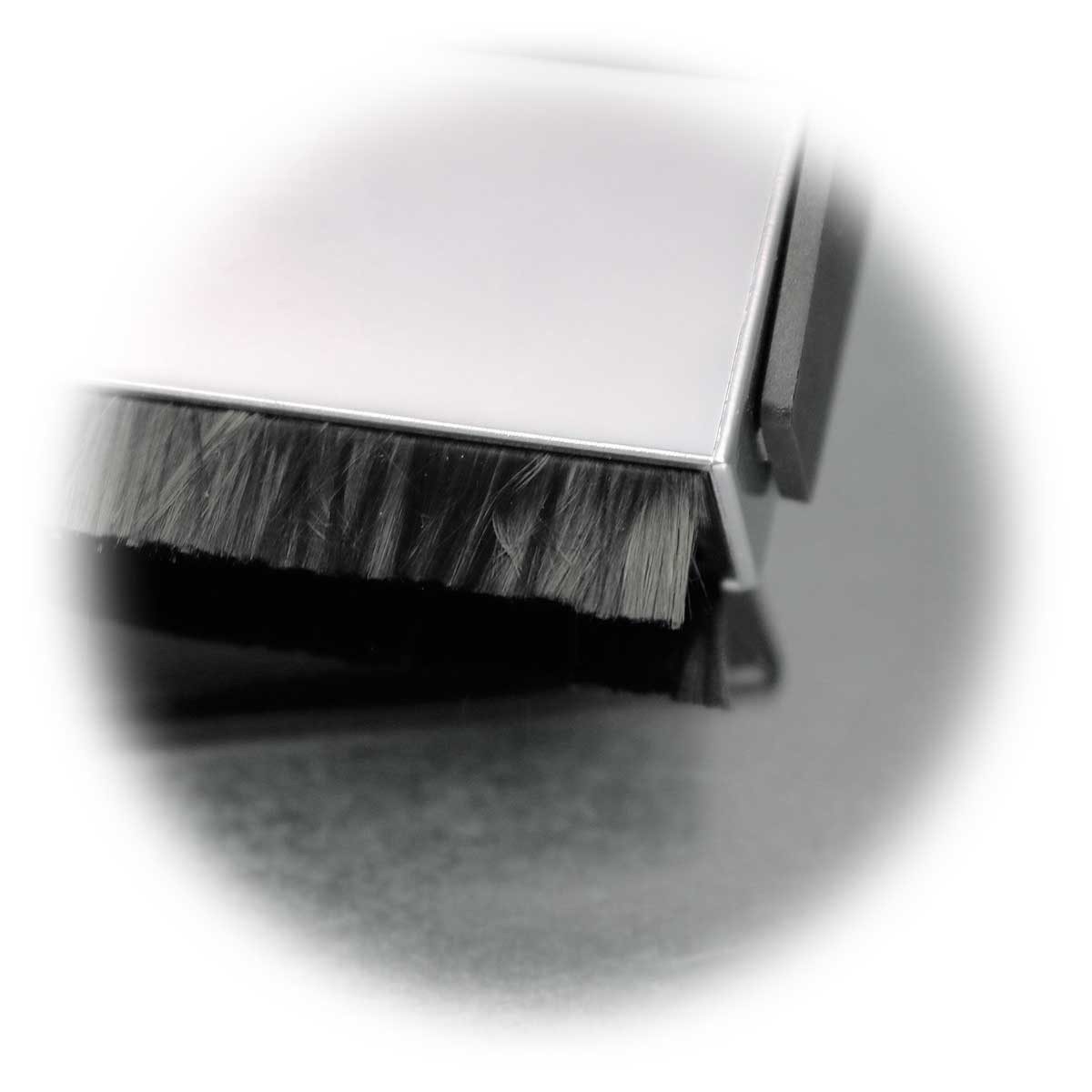Dynavox Plattenspieler-Reinigungs-Set 2in1 Schallplattenreinigungsset, Carbon Bürste