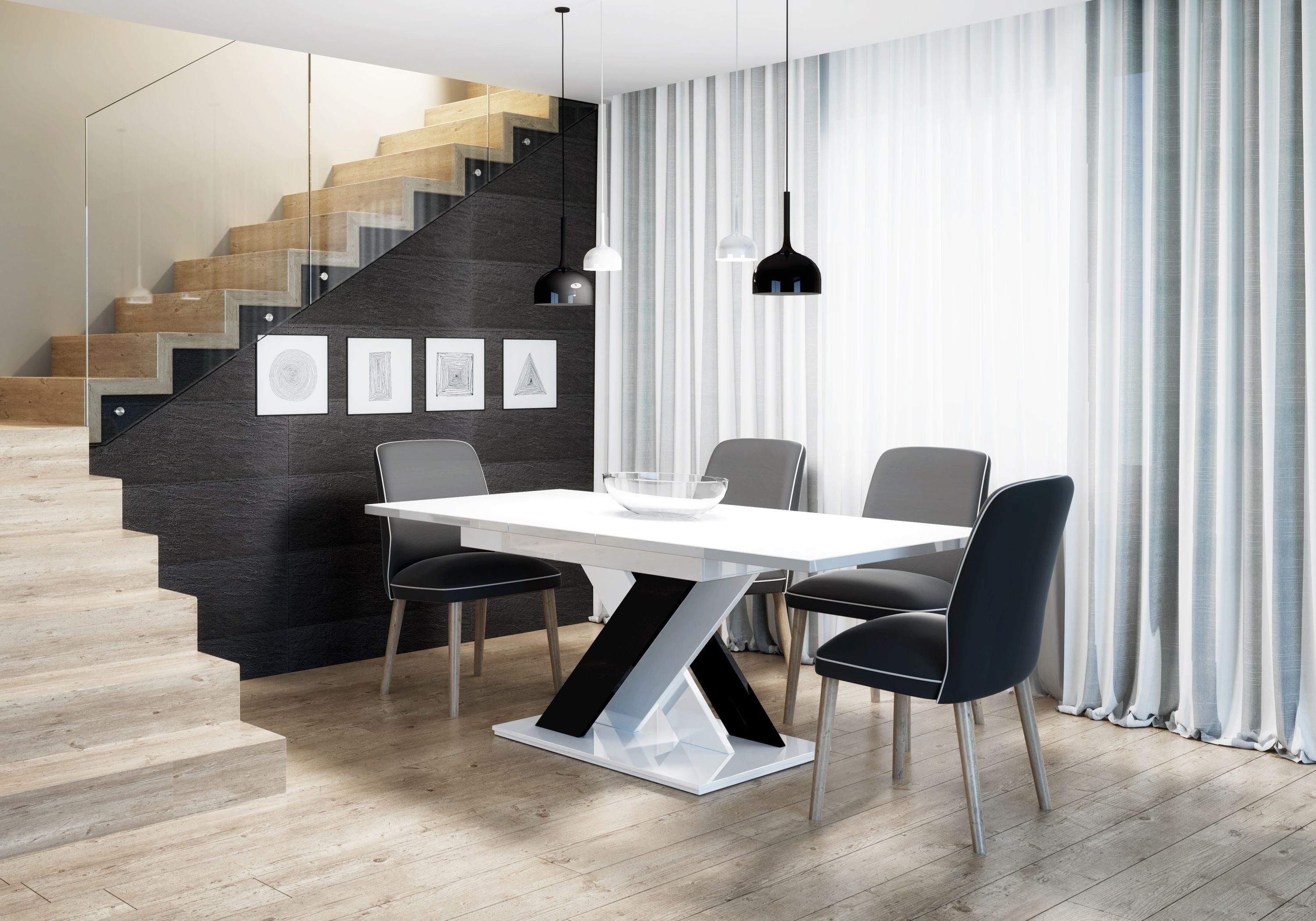 designimpex Esstisch Design PA-222 Tisch ausziehbar günstig online kaufen