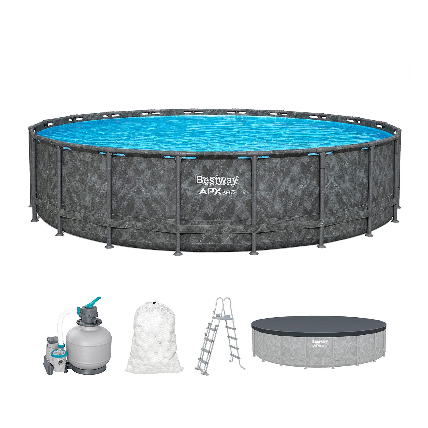 Bestway Framepool APX365™ Winterfest (Set), Ø 610 x 132 cm