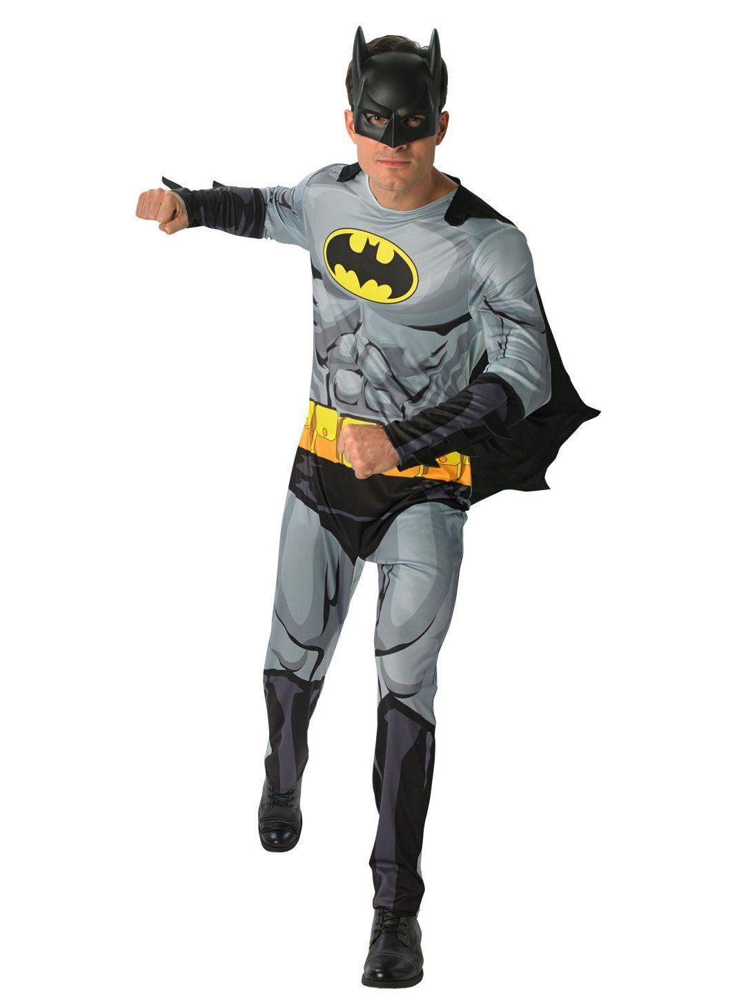 Rubie´s Kostüm Comic Book Batman Kostüm, Einfache Verkleidung als  Comic-Superheld!