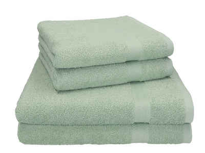 Betz Handtuch Set 4-tlg. PREMIUM 2 Handtücher und 2 Duschtücher, 100% Baumwolle, (4-tlg)