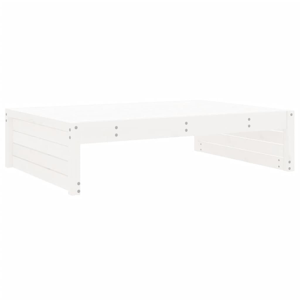 vidaXL Sofaelement Gartenhocker Weiß 120x80 cm günstig online kaufen