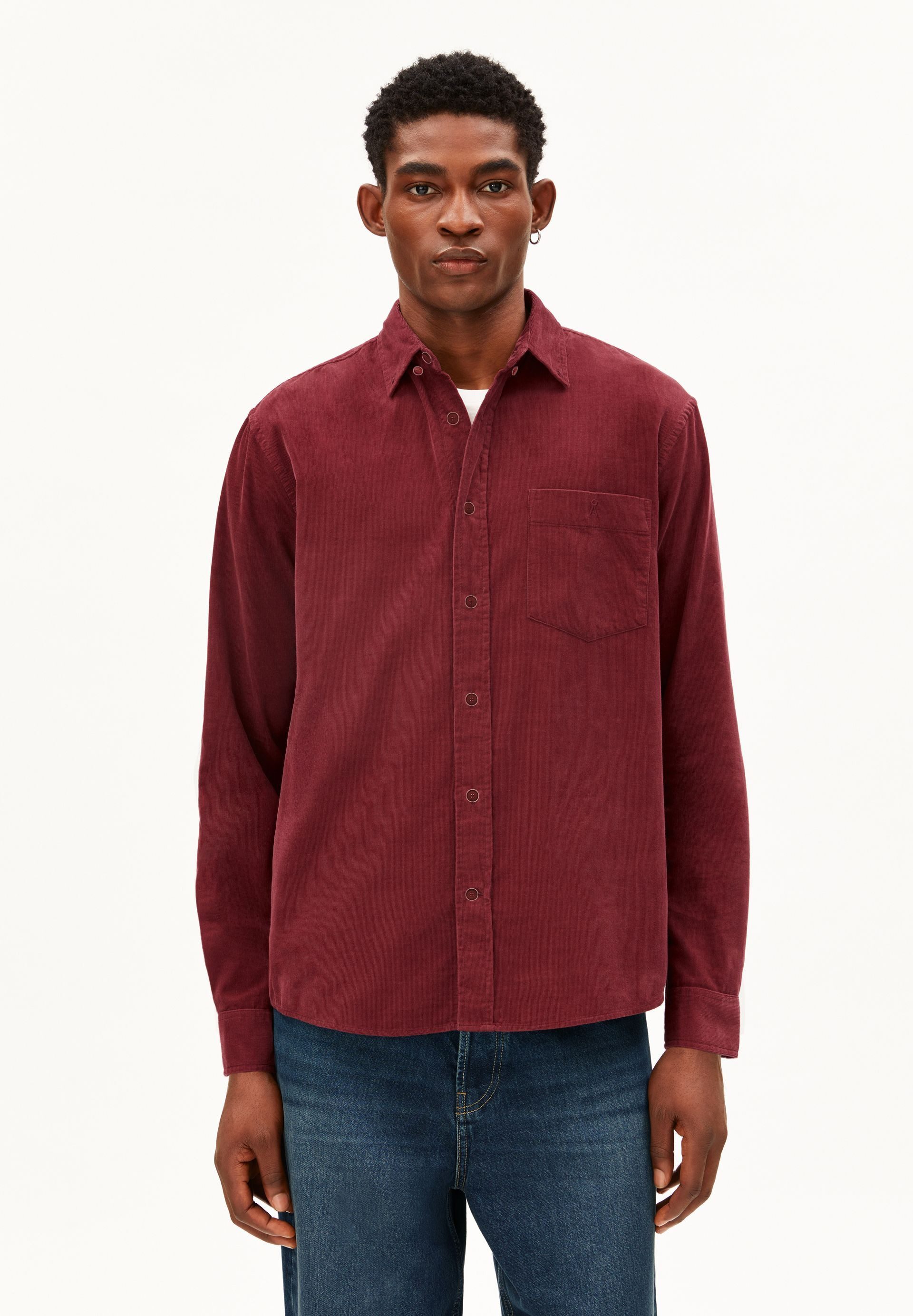 Armedangels Langarmhemd CORDUROY Kordhemd aus 100% Bio-Baumwolle (1-tlg., Relaxed Fit) Relaxed Fit