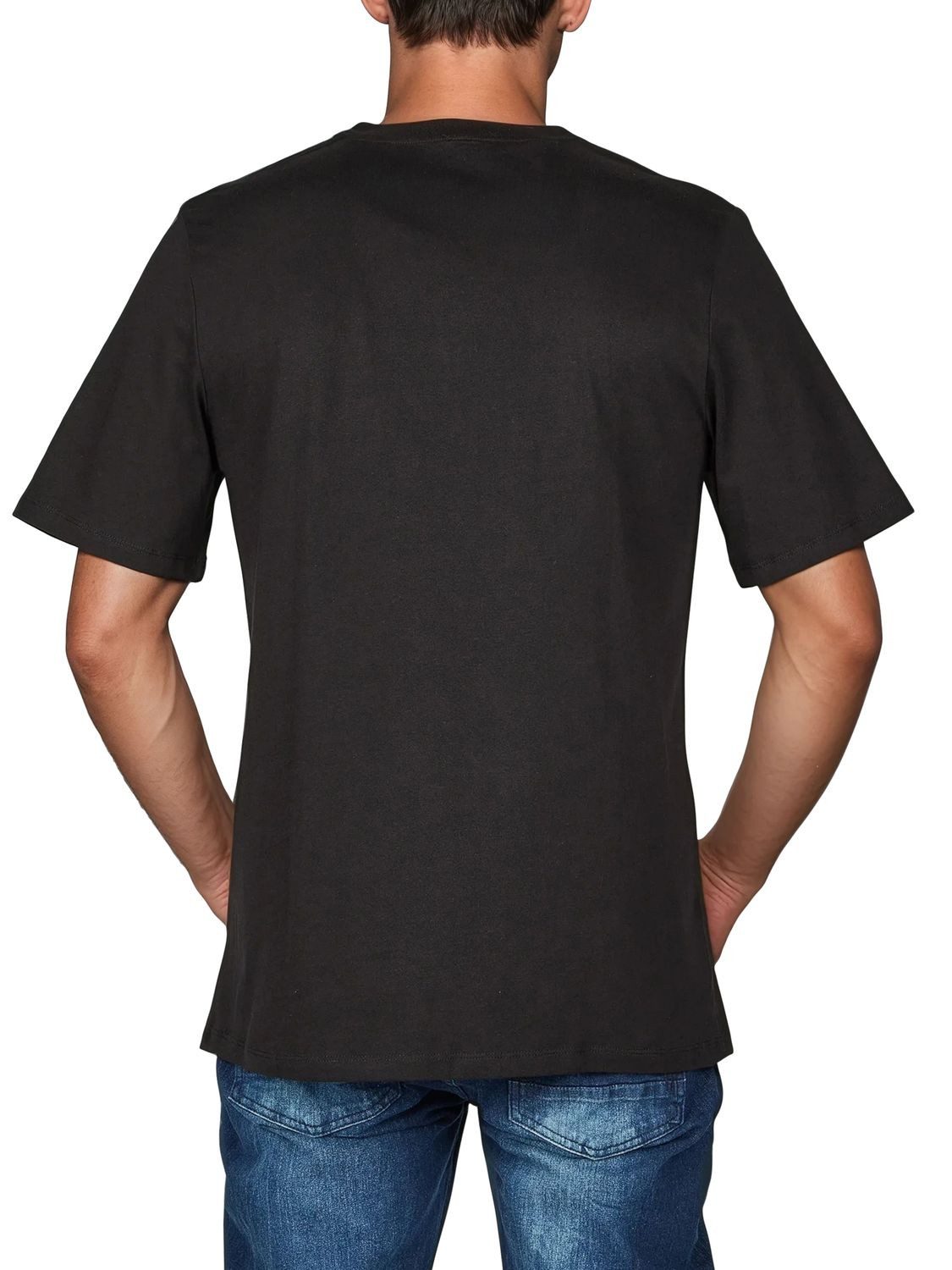 Jack & Jones T-Shirt Herren Logoprintshirt JJLINO Regualar Fit (4-tlg) Kurzarm Tee Shirt mit Rundhalsausschnitt aus 100% Baumwolle
