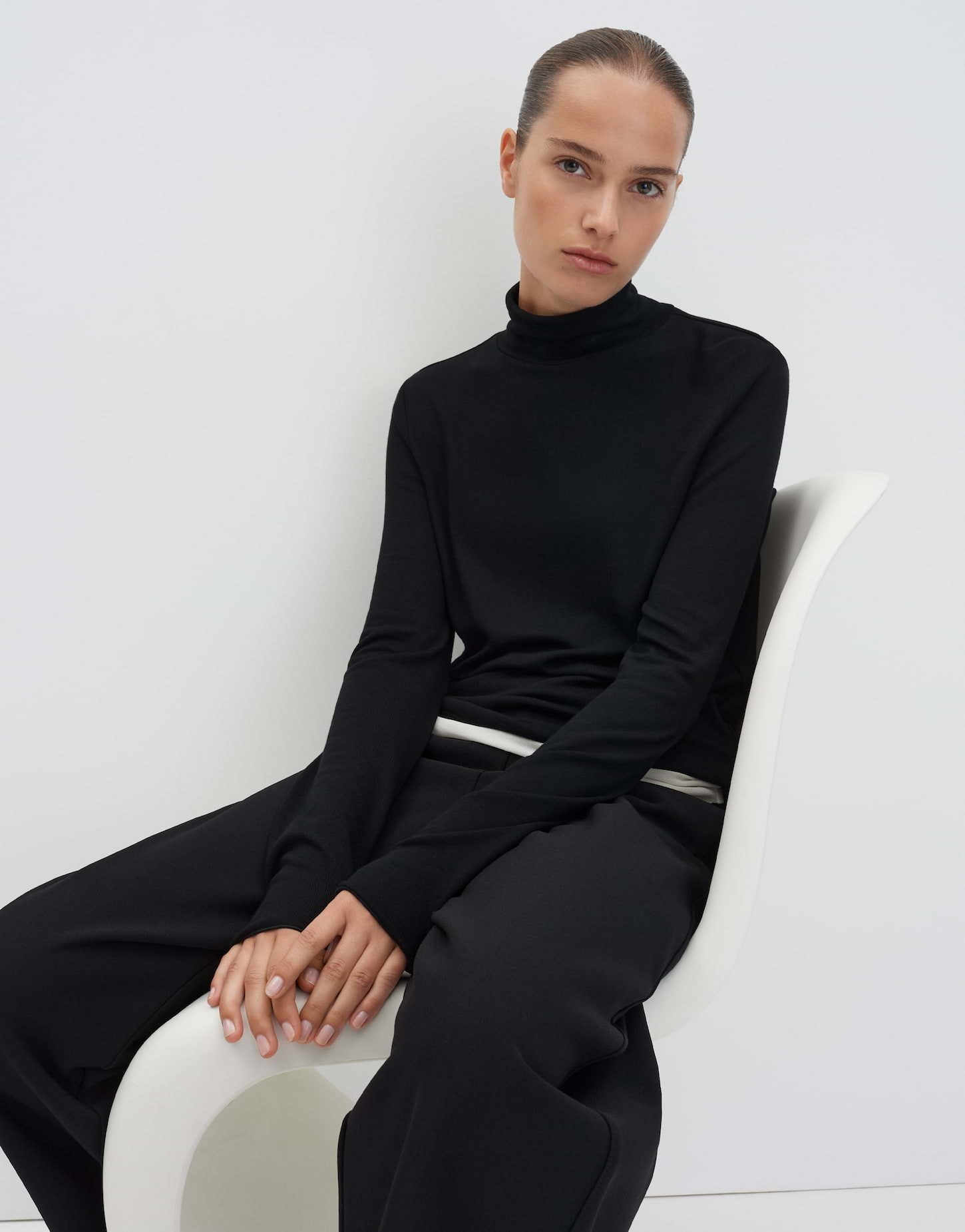 someday Rollkragenshirt KIROSIE SOFT mit feiner Rippstruktur