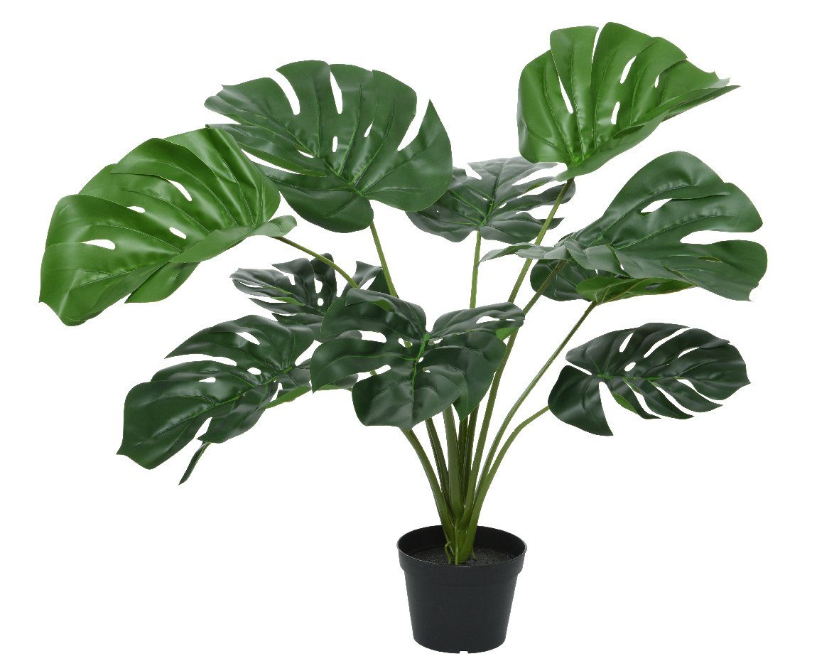 Kunstpflanze, Decoris season decorations, Kunstpflanze Monstera im Topf 66cm grün