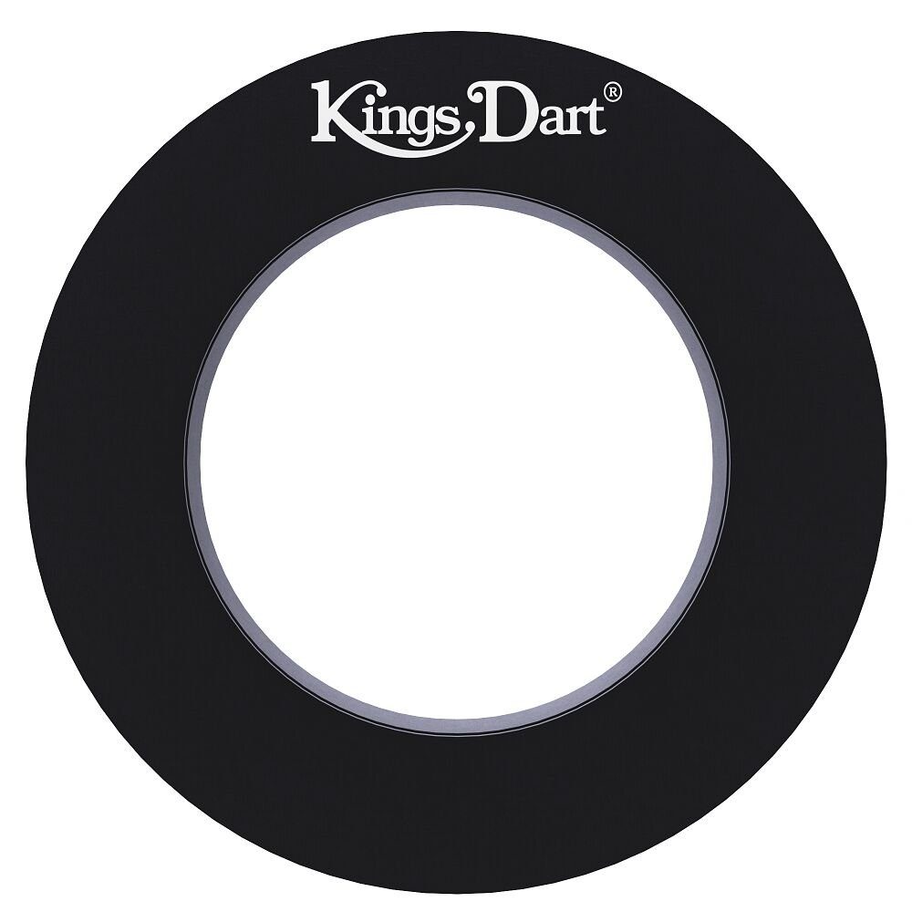 Kings Dart Dartscheibe Dart-Set Vision besonders Professional Pro, Dartscheibe (Zahlenring Schwarz LED Sisalborsten Metall), langlebig durch