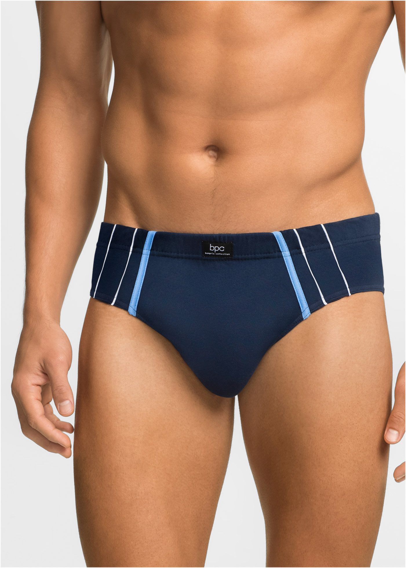 bonprix Maxislip (Packung, 5-St) klassisch geschnittene Passform, sportive Optik, aus Baumwolle