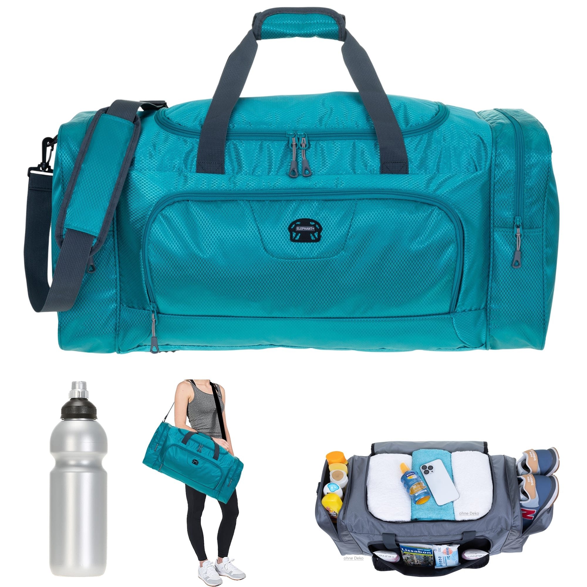 ELEPHANT Sporttasche groß Saunatasche Reisetasche Trainer XL 69 cm, 55 Lite günstig online kaufen