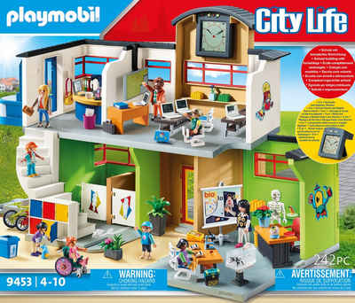 Playmobil® Konstruktions-Spielset »Große Schule mit Einrichtung (9453), City Life«, (242 St), Made in Germany