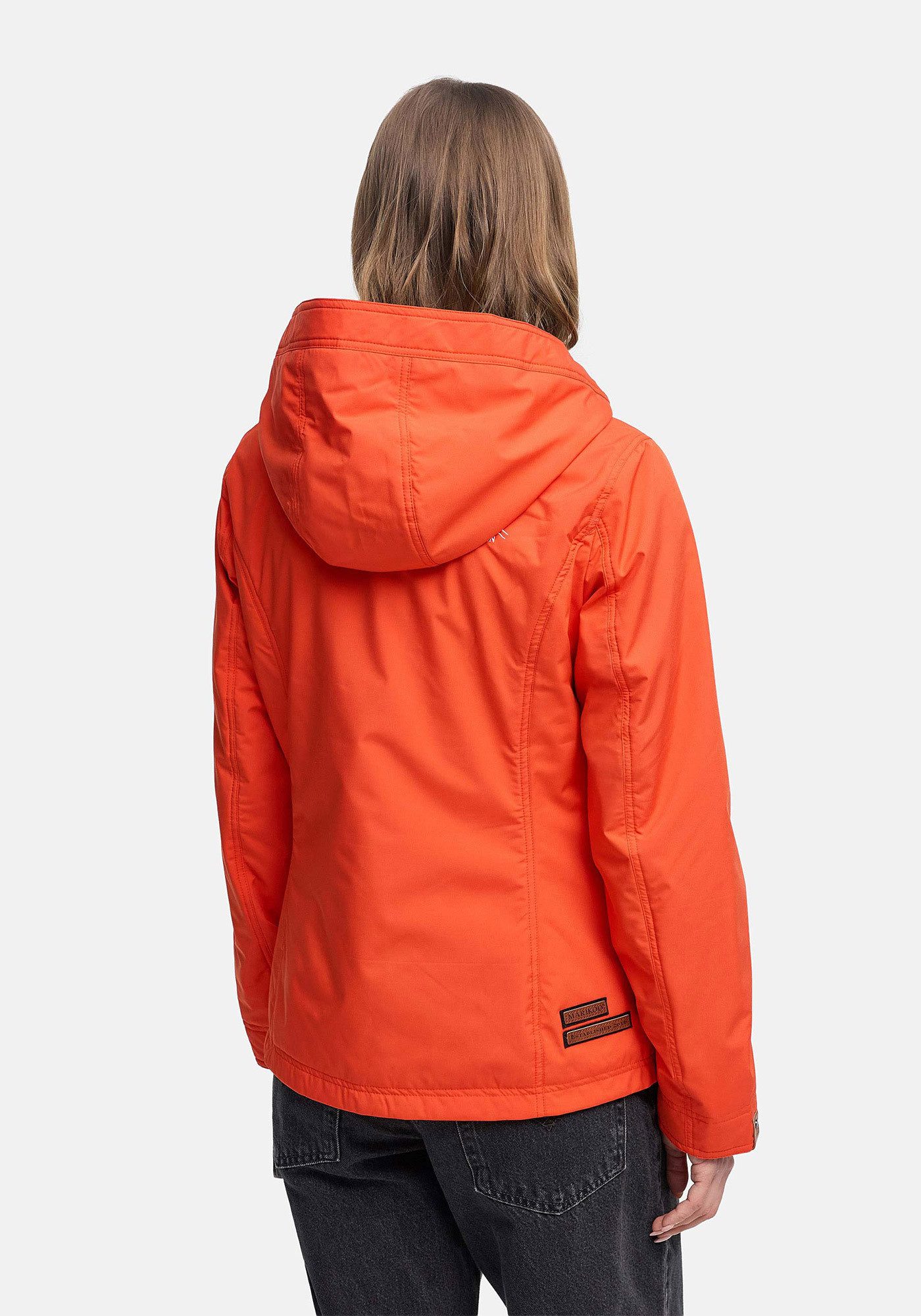 Marikoo Outdoorjacke Brombeere sportliche Übergangsjacke mit Kapuze