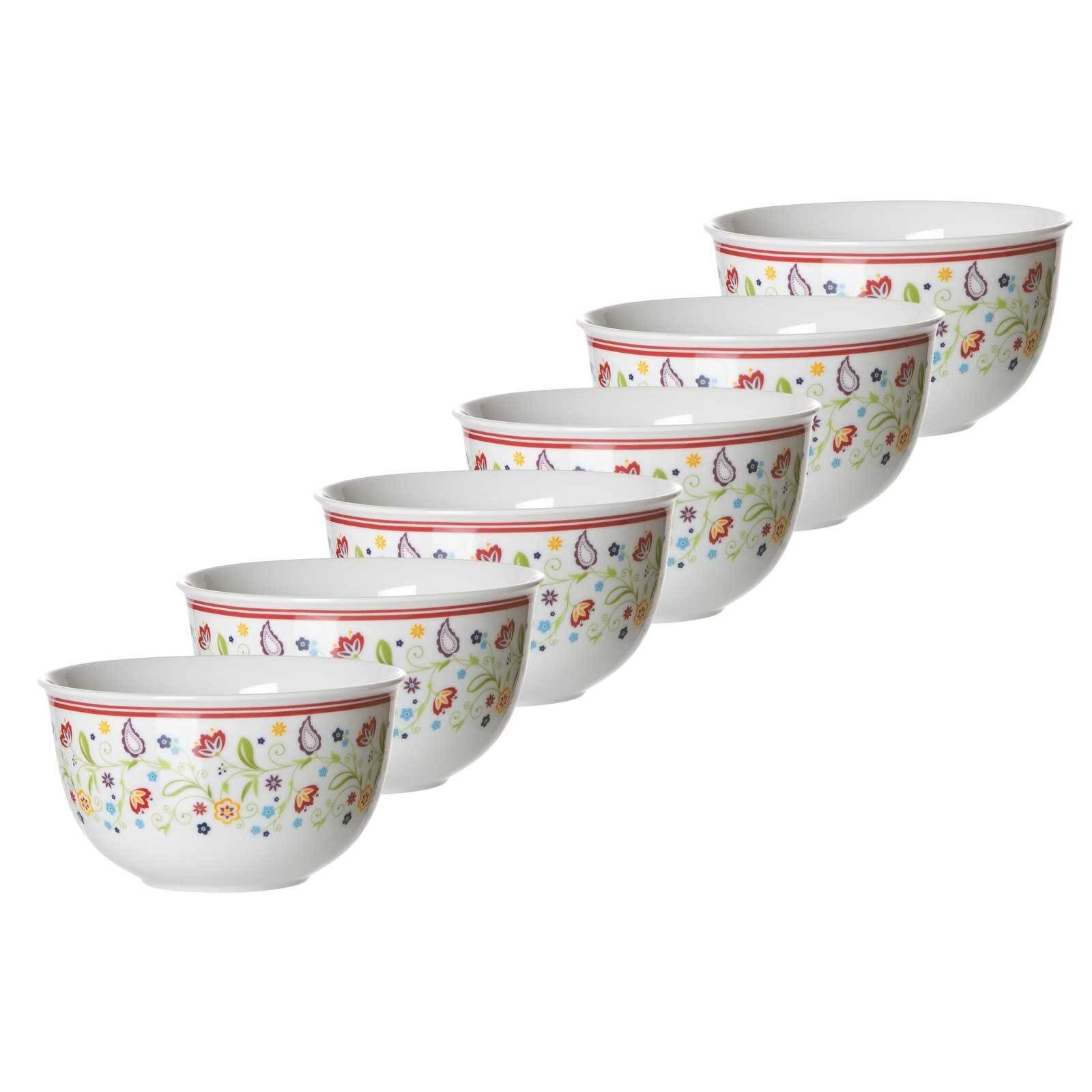 Ritzenhoff & Breker Schale Shanti Müslischalen ø 14.0 cm 6er Set, Porzellan, (6 Schalen, 6-tlg)