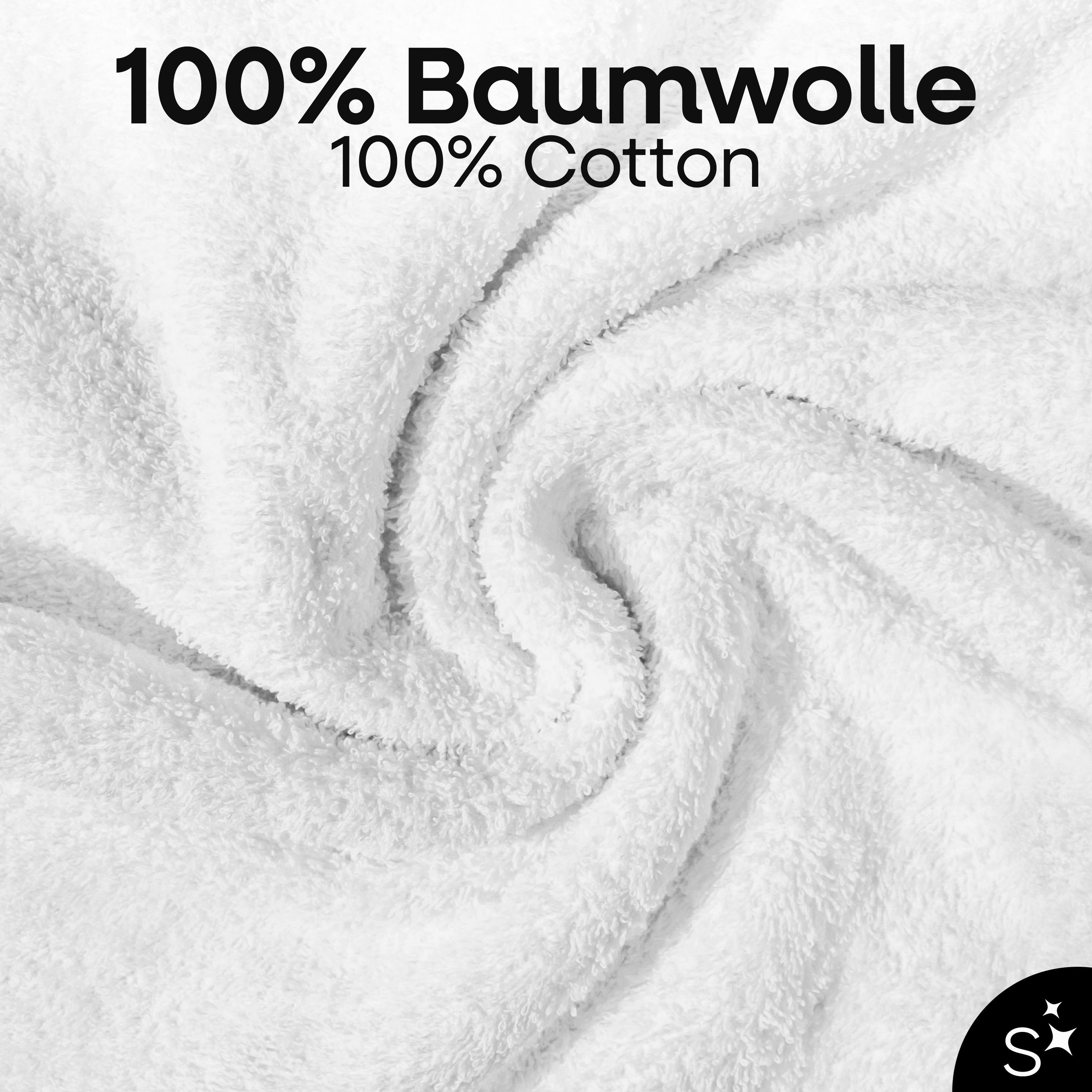 Slummer Seiftuch 10er Set Seiftücher Gästehandtücher 30x30 cm Gesichtshandtücher, Frottier - 100% Baumwolle (Set, 10-St), Gesichtstuch, Waschlappen