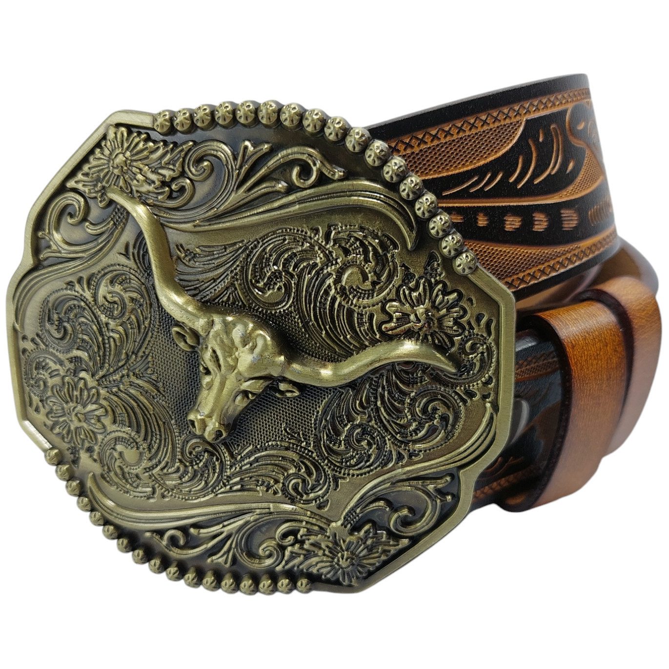 Ware aus aller Welt Ledergürtel Wild West Wechselgürtel Western Gürtel mit günstig online kaufen