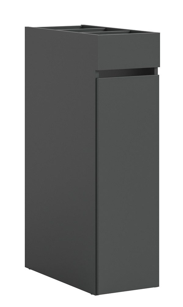xonox.home Waschbeckenunterschrank Badezimmer Kommode, Ausziehregal l Free, anthrazit (1-St) Badschrank,Standregal,Breite 25 cm,variabel stellbar