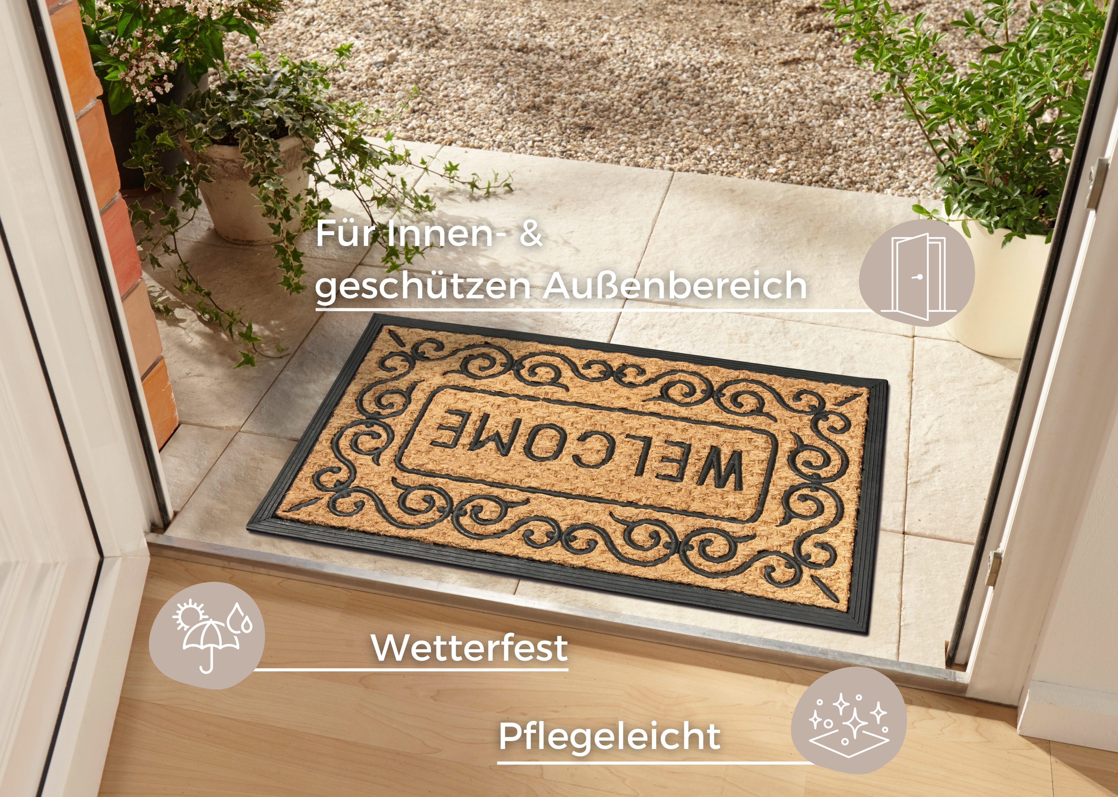 HANSE Home Fußmatte Mix Mats Gummi-Kokos günstig online kaufen