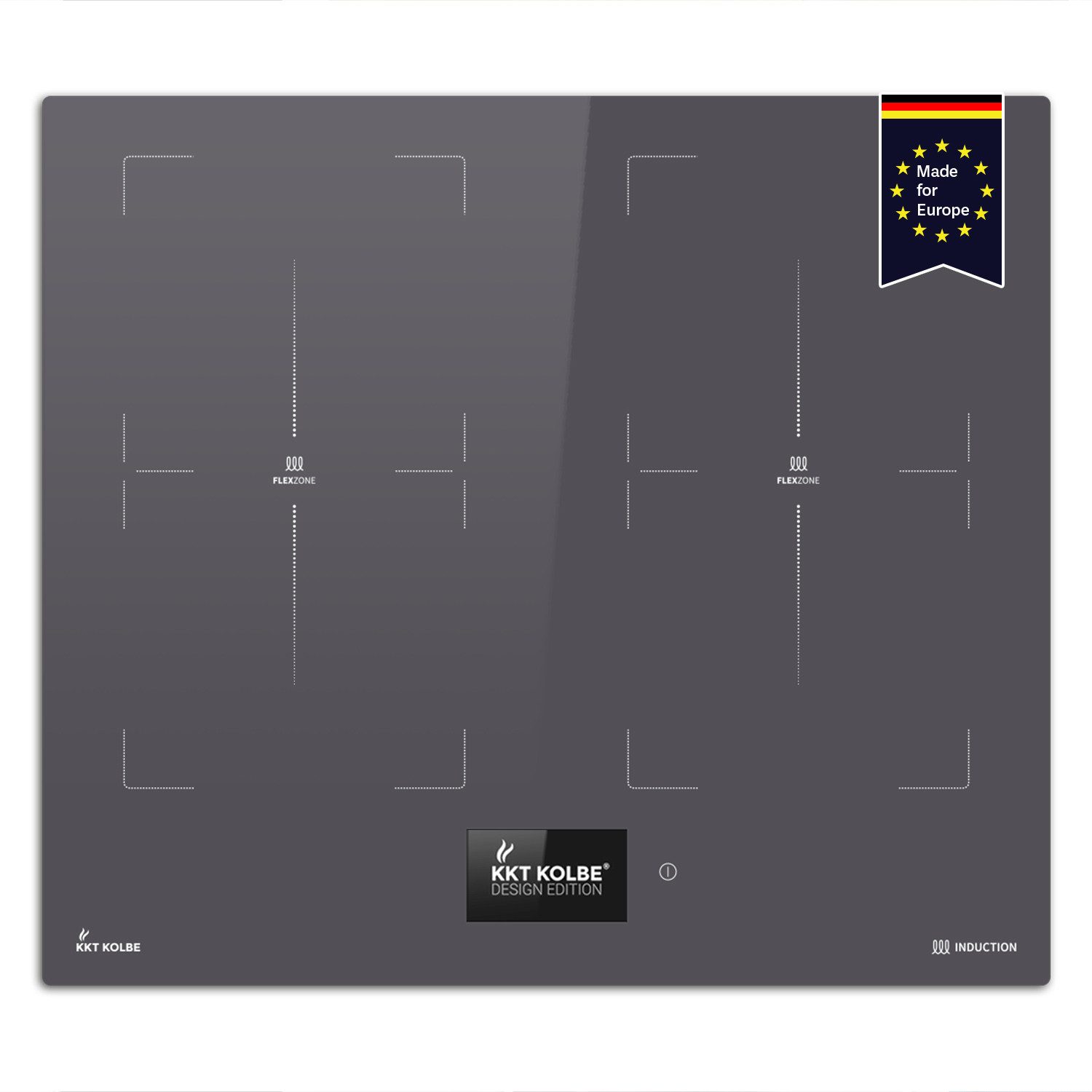 KKT KOLBE Induktions-Kochfeld IND5905TFT, Herdplatte / 60 cm / Kochmulde / 9 Stufen / 4 Zonen / Flex-Zonen