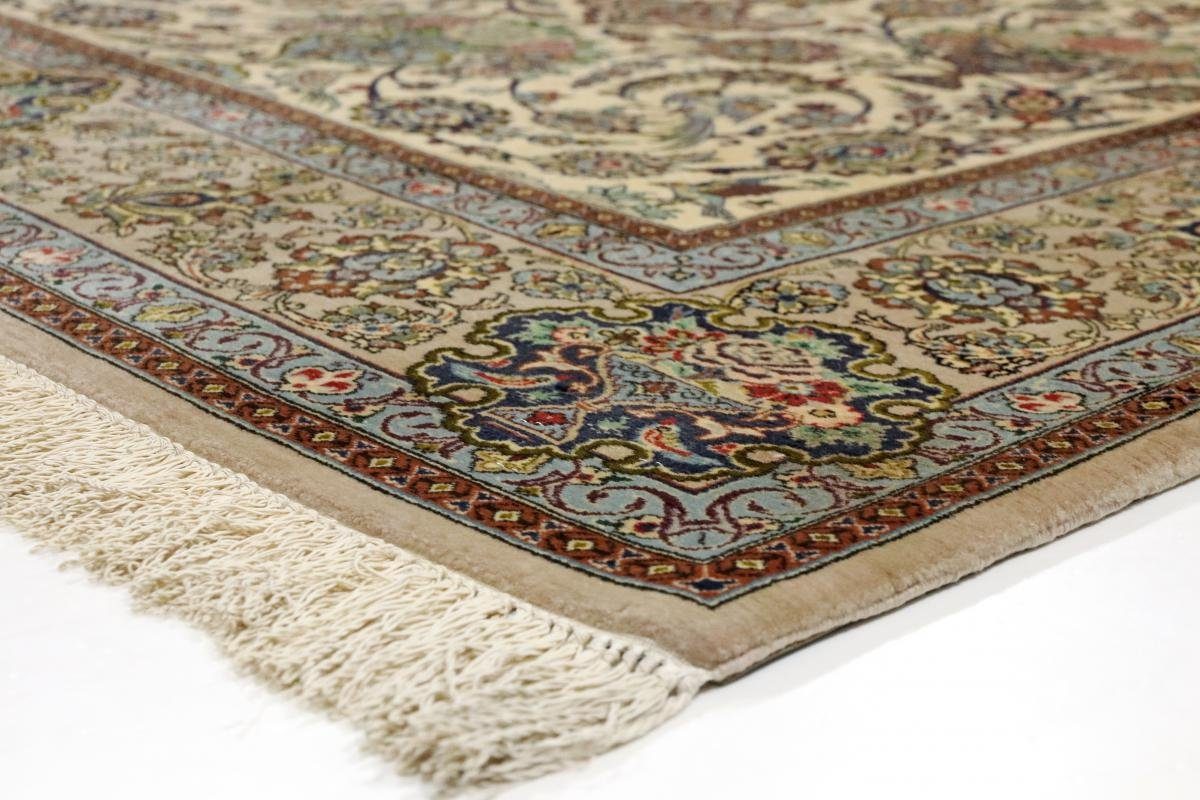 Orientteppich Isfahan Seidenkette mm rechteckig, Handgeknüpfter Trading, 142x229 Orientteppich, 6 Nain Höhe