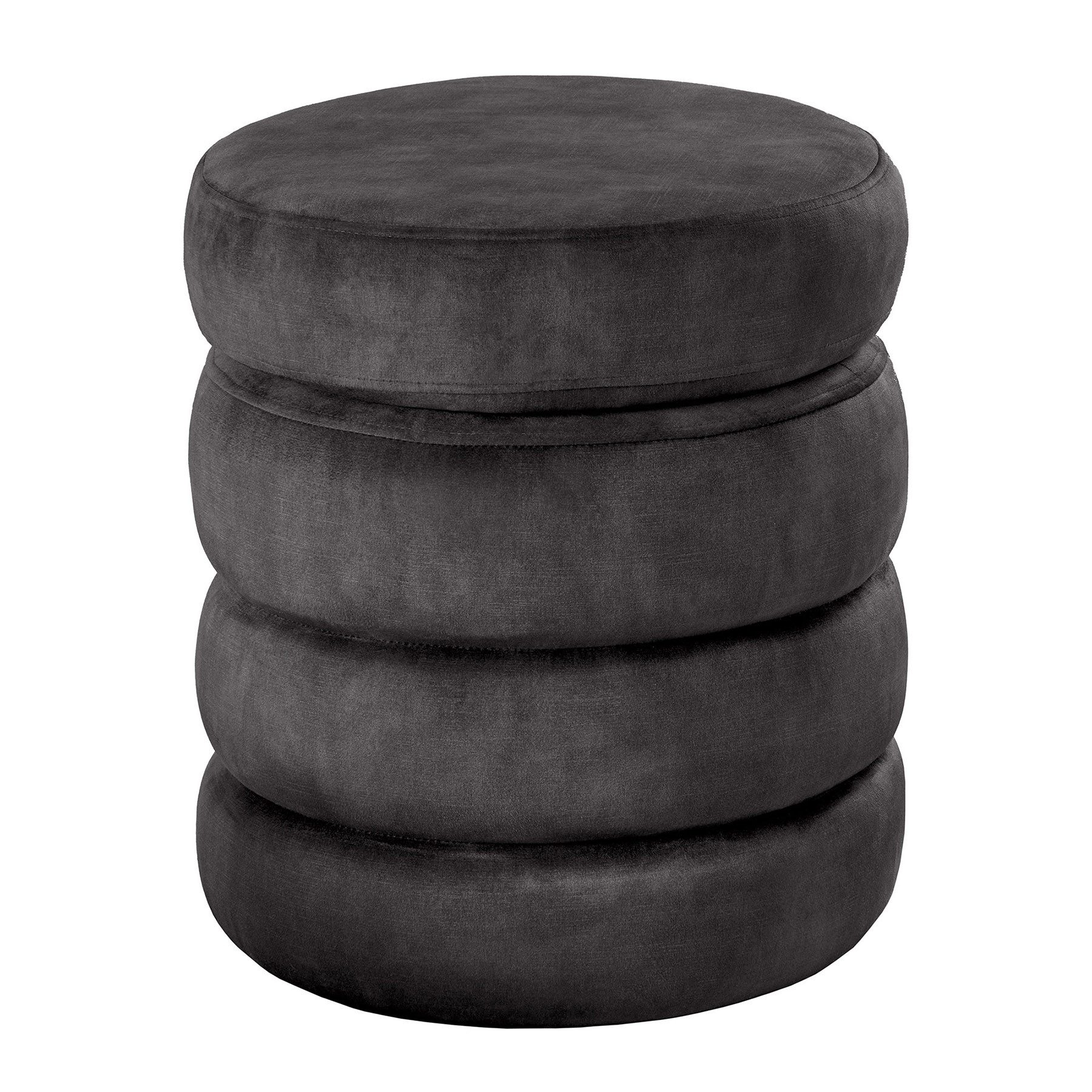 riess-ambiente Polsterhocker VOGUE 50cm grau - günstig online kaufen