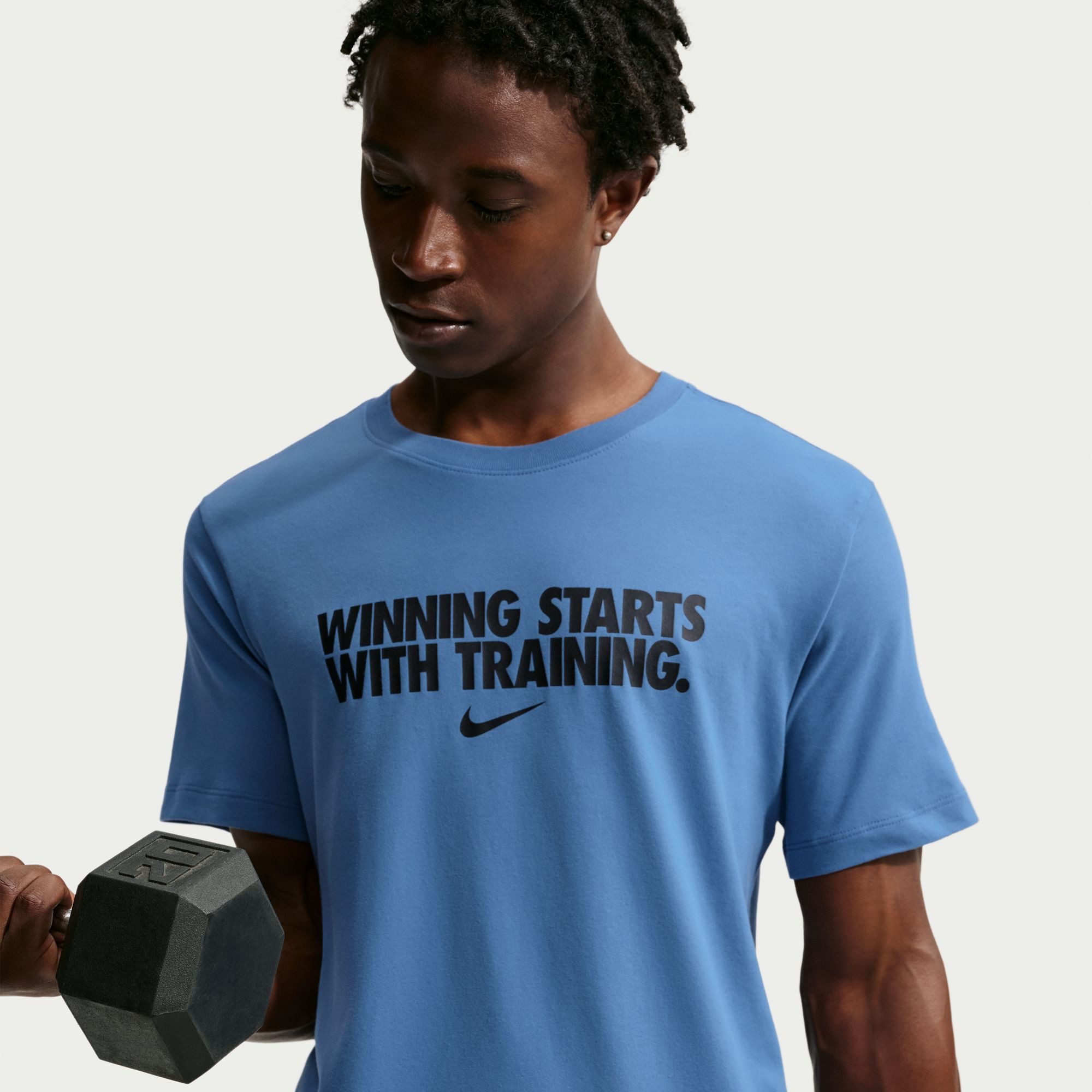 Nike T-Shirt Nike Men's Dri-FIT T-Shirt für Erwachsene, sportlicher Stil, atmungsaktives Material
