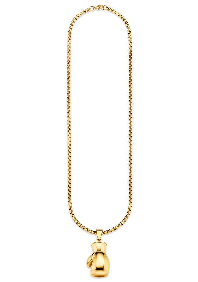 Bruno Banani Kette mit Anhänger Schmuck Geschenk Halskette Box-Handschuh Venezianerkette