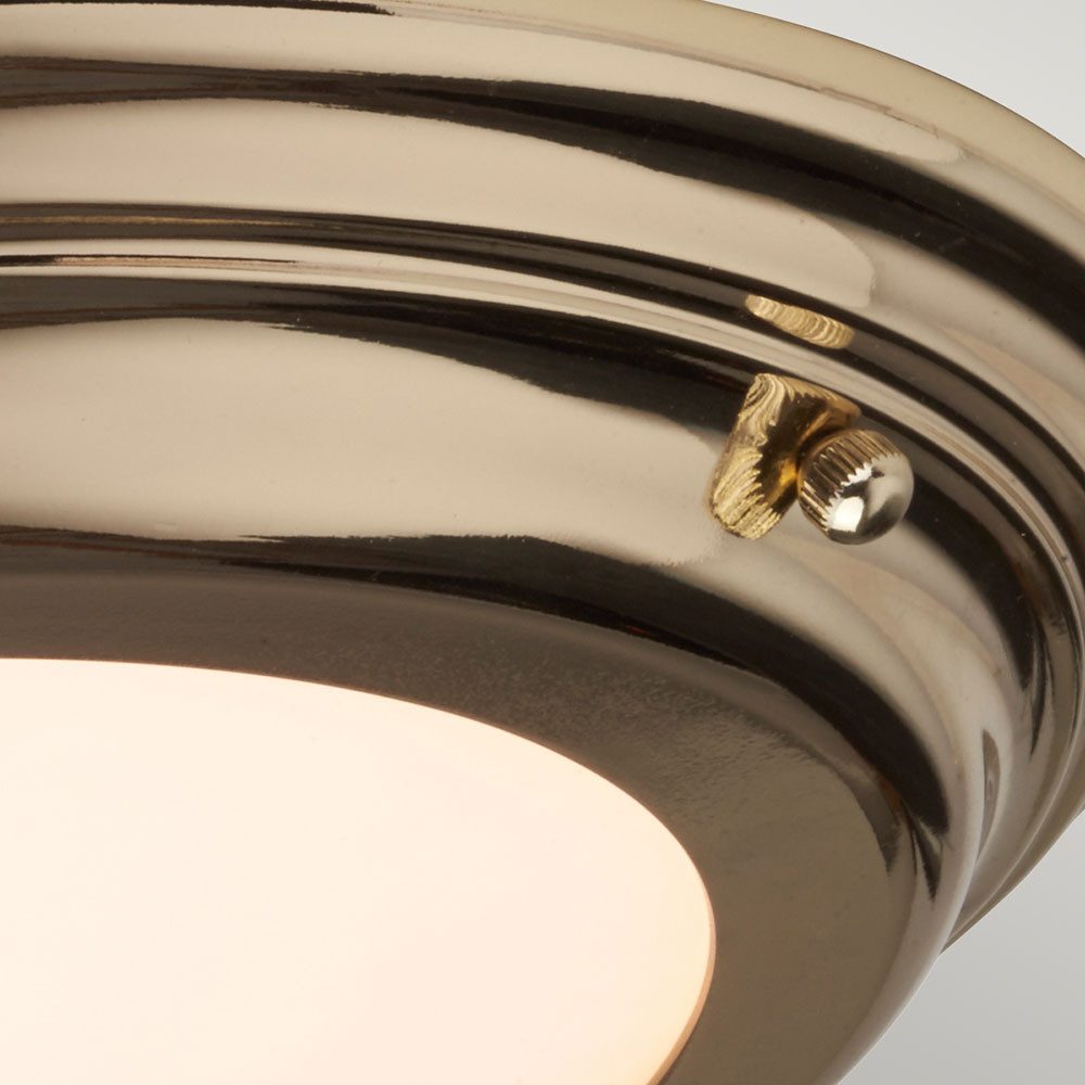 Elstead LIGHTING LED Einbaustrahler, LED-Leuchtmittel fest verbaut, Warmweiß, Deckenleuchte Wohnzimmerlampe LED Stahl Messing Schlafzimmerlampe D