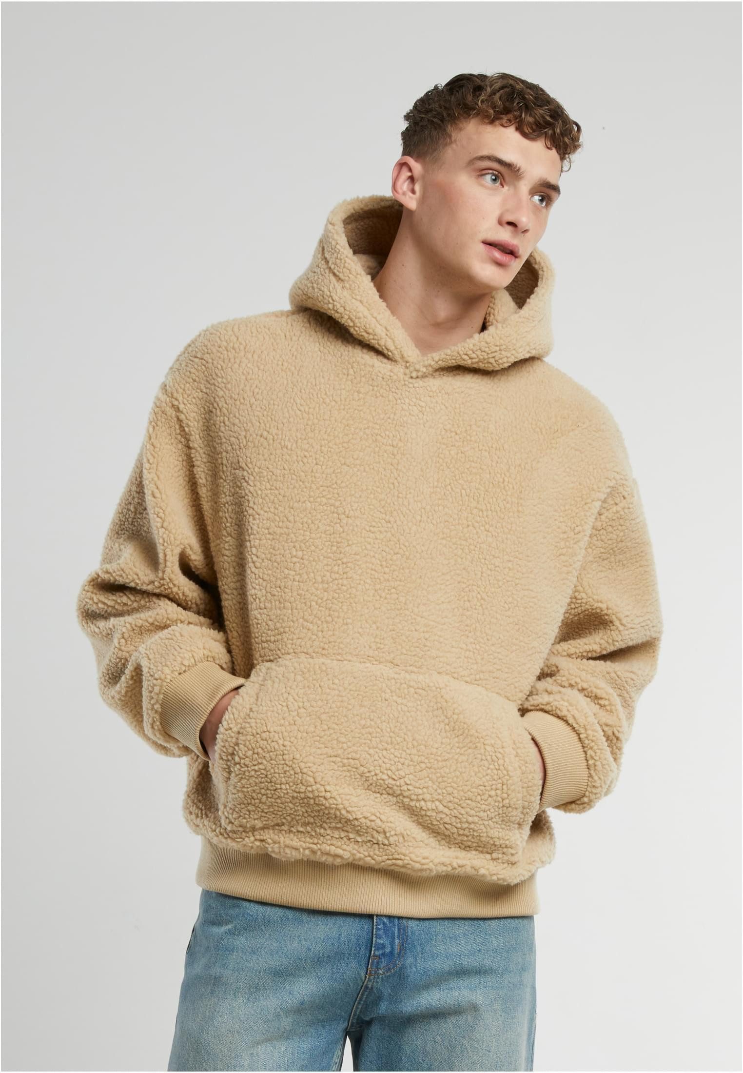 Kapuzenpullover Oversized Teddy Hoody Herren Kapuzenpullover