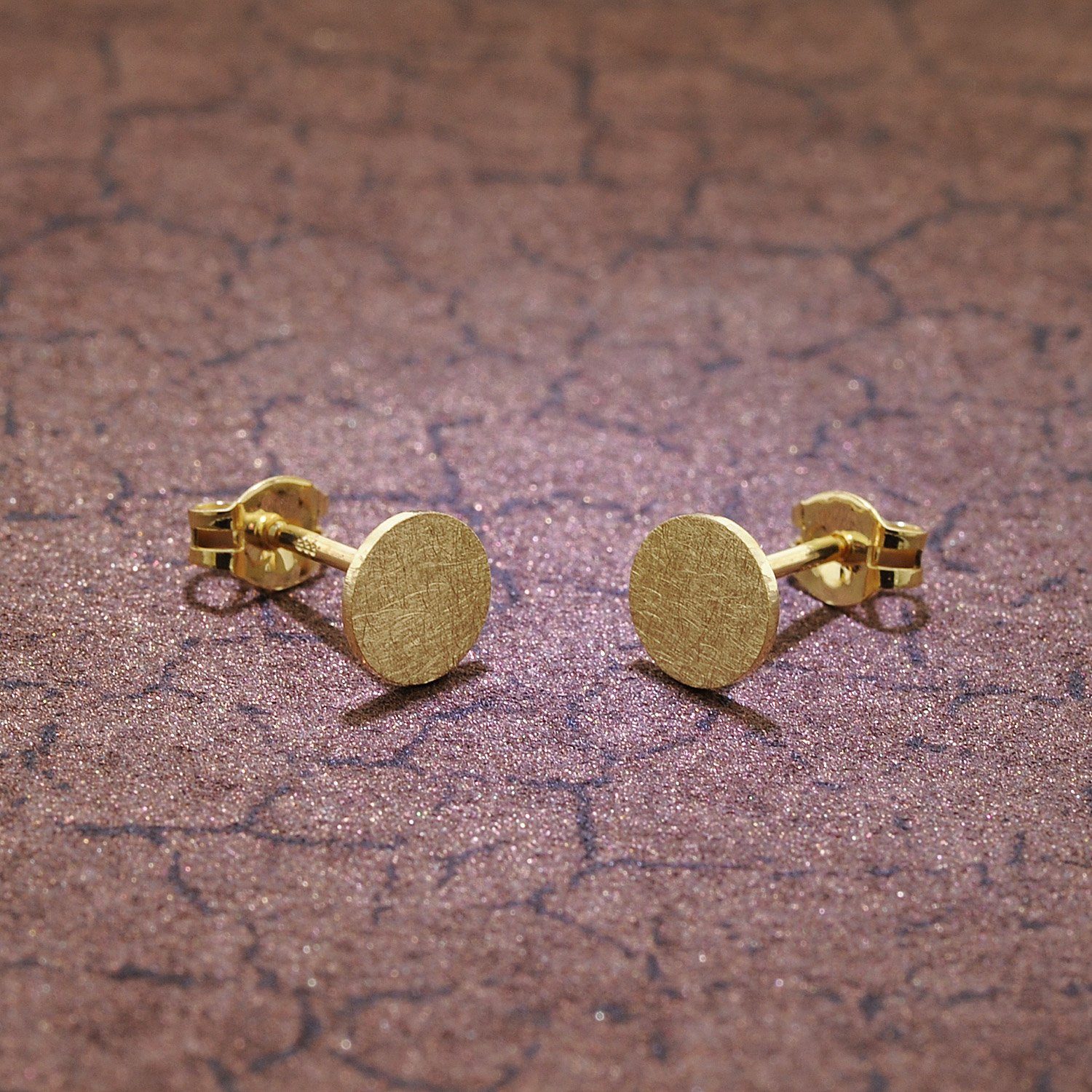 trendor Paar Ohrstecker Damen-333 / 8K Gold ⌀ 6 mm günstig online kaufen