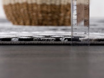 Hochflor-Teppich Teppia Diyez Teppich Wohnzimmerteppich in Grau, Siela, Höhe: 10 mm, Hochwertiger Teppich aus Polypropylen I Moderner Schlafzimmerteppich