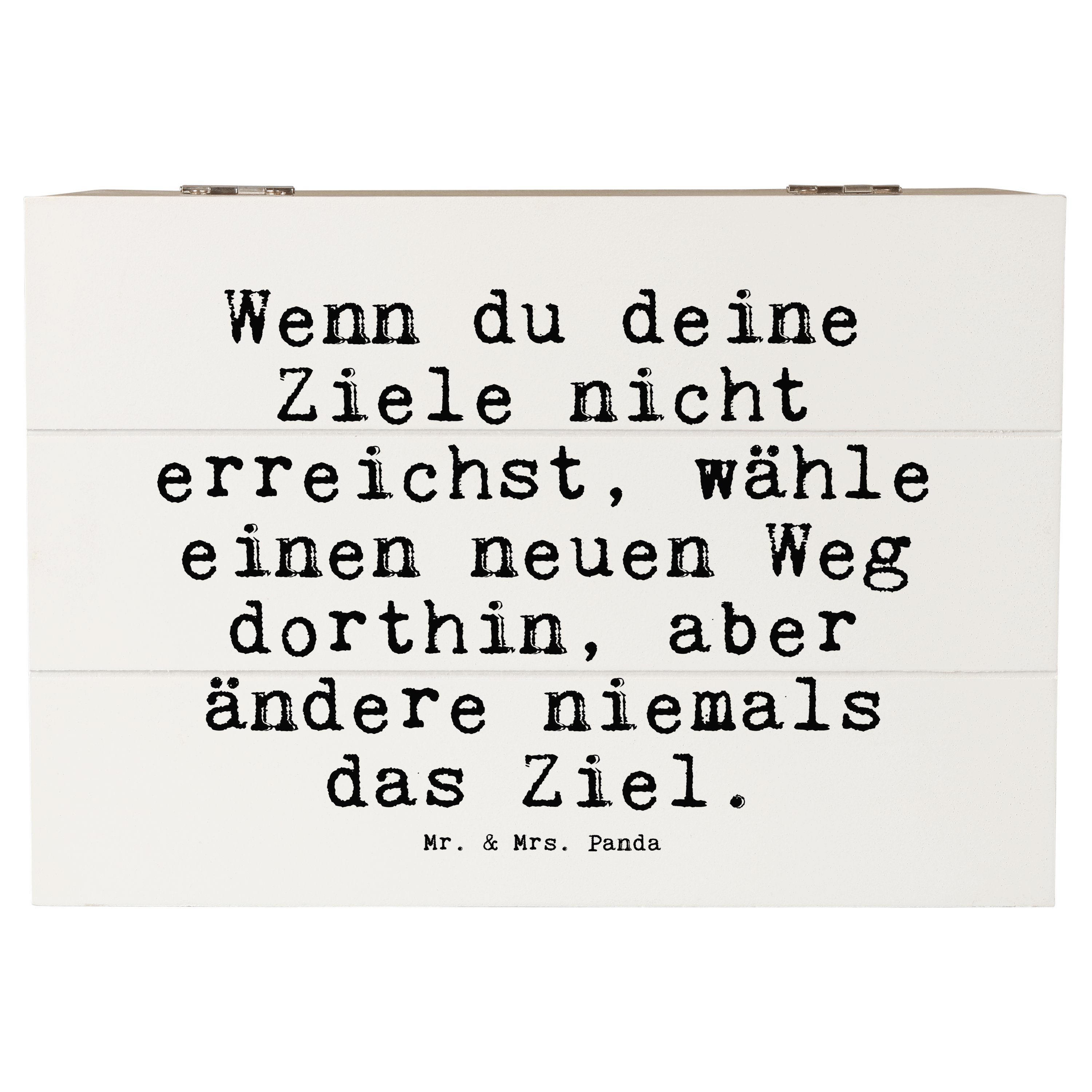Mr. & Mrs. Panda Dekokiste »Wenn du deine Ziele... Weiß Geschenk