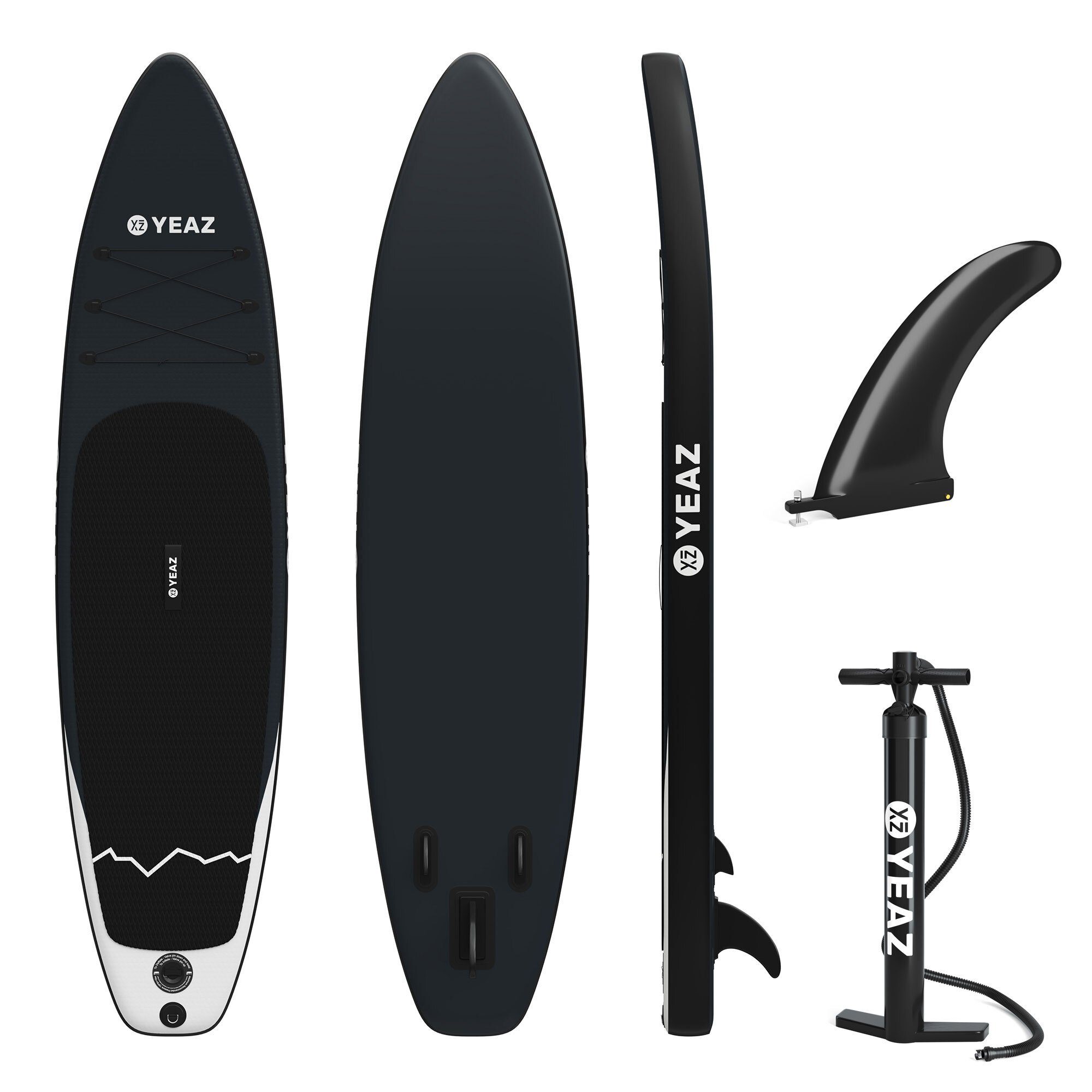YEAZ Inflatable SUP-Board NALU - EXOTRACE PRO - SUP Board, Inflatable SUP Board, (Set), inkl. Zubehör wie Finne und Handpumpe