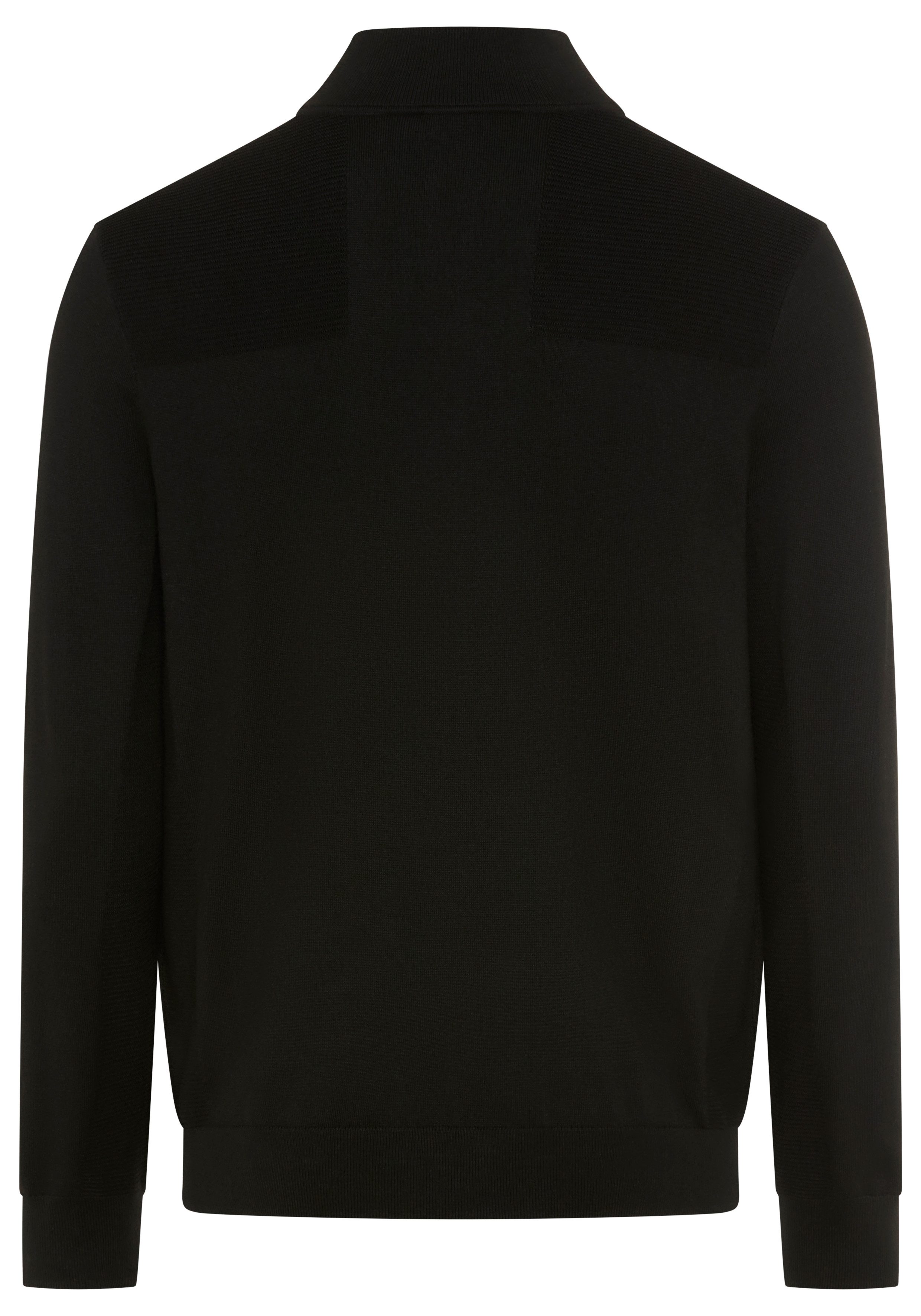 BOSS GREEN Strickpullover Stehkragen mit Reißverschluss, günstig online kaufen