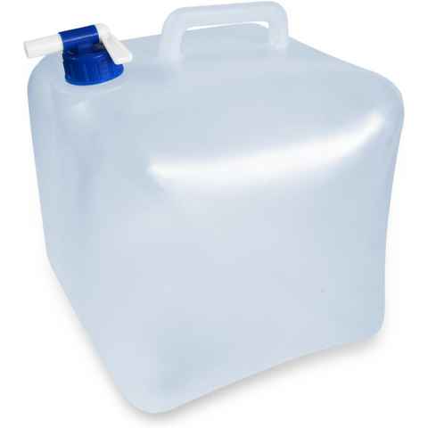 normani Kanister Faltkanister 5 Liter Shuican (1 St), Faltbarer Falteimer Wasserkanister mit Hahn Wasserbehälter Trinkwasserkanister - Lebensmittelecht