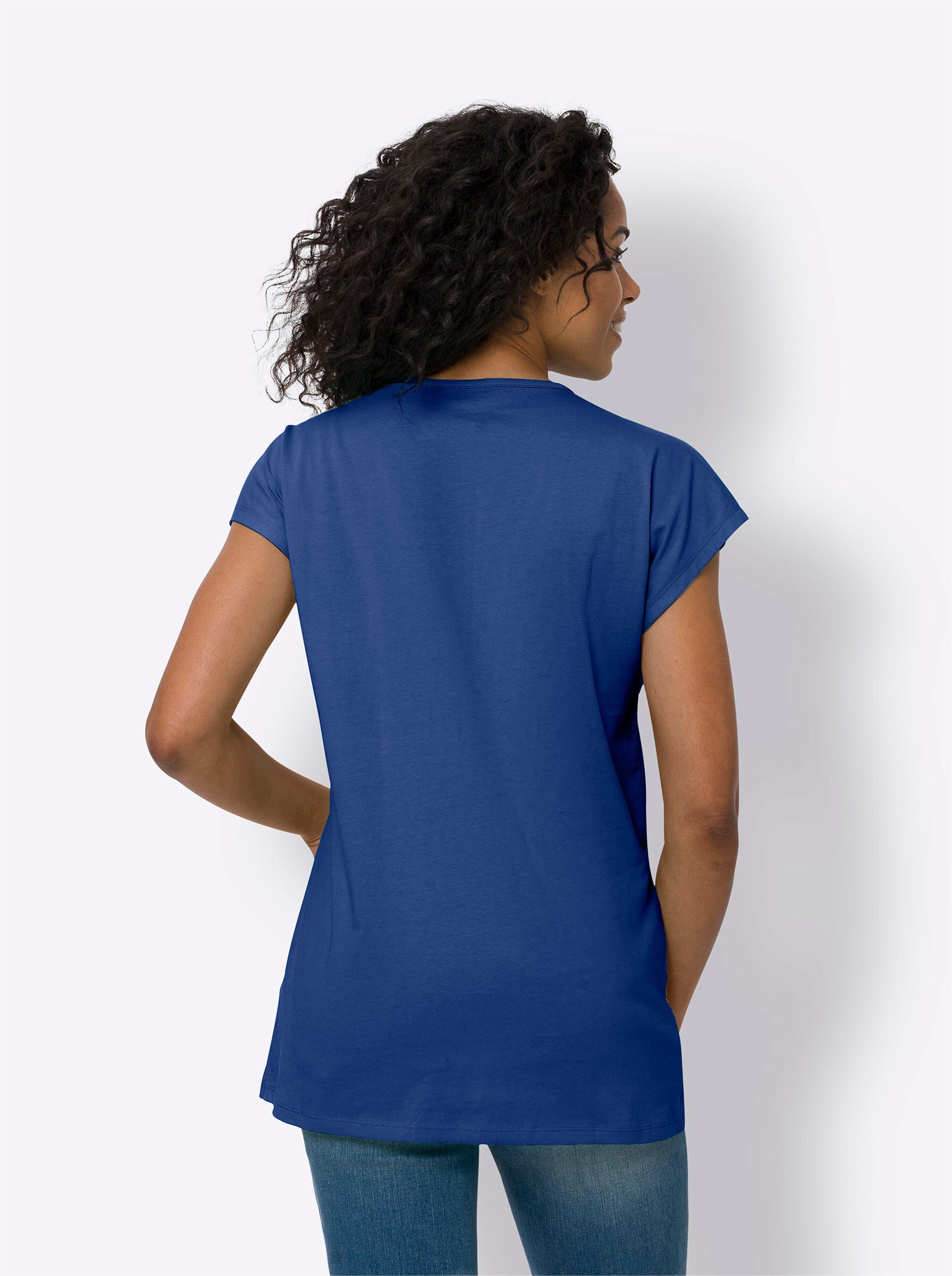 Sieh an! T-Shirt Longshirt Extra kurz – Bild 2 von 3