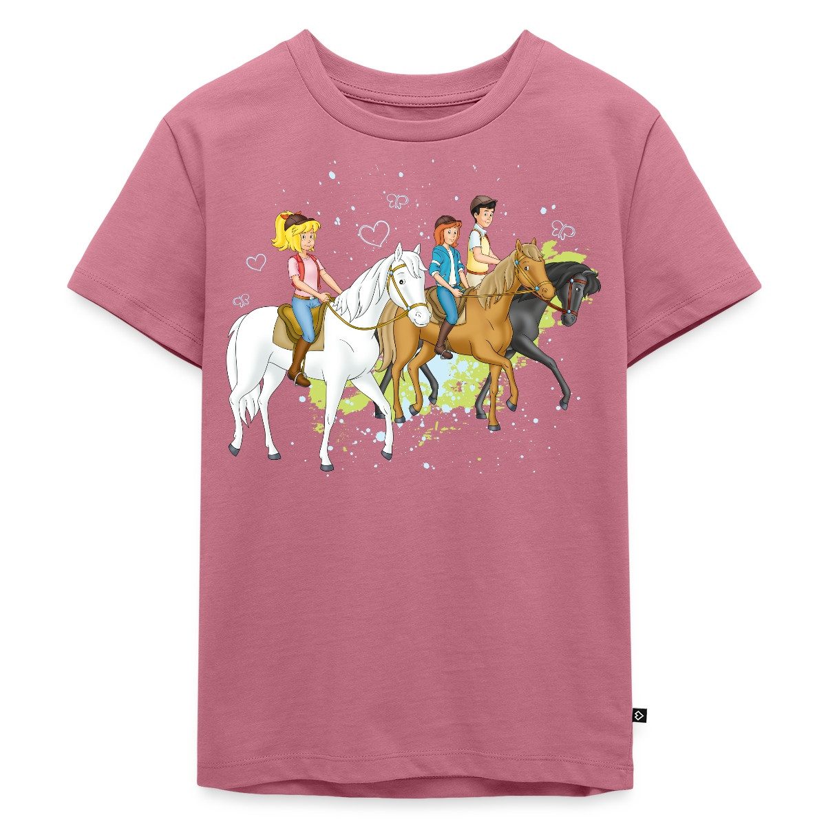 Spreadshirt T-Shirt Bibi Und Tina Ausritt Mit Alexander Falkenstein Kinder Premium T-Shirt (1-tlg)