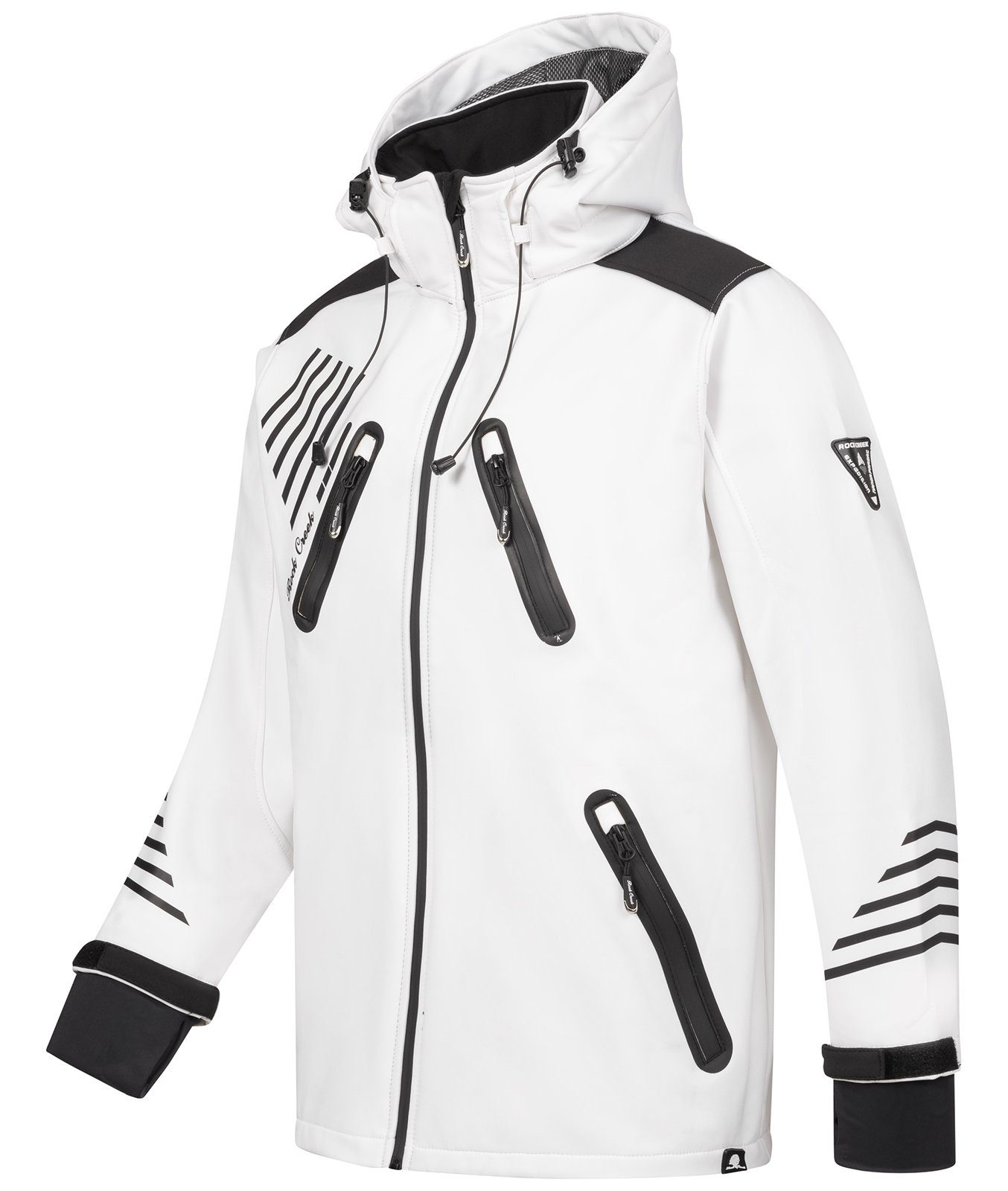 Softshelljacke Softshelljacke Creek Herren H-140 Rock Weiß Wanderjacke