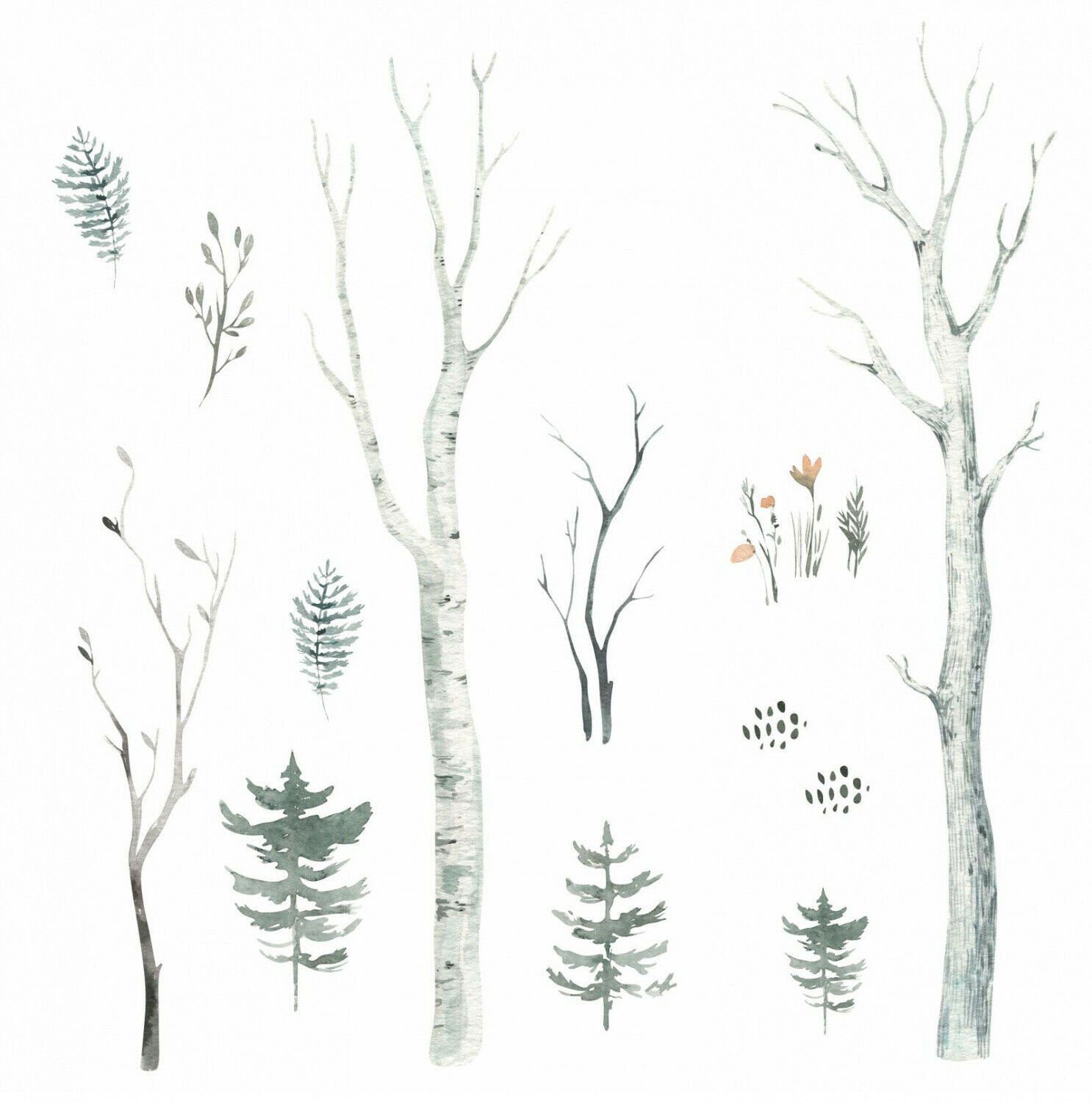 nikima Wandtattoo 204 Wald Aquarell - günstig online kaufen