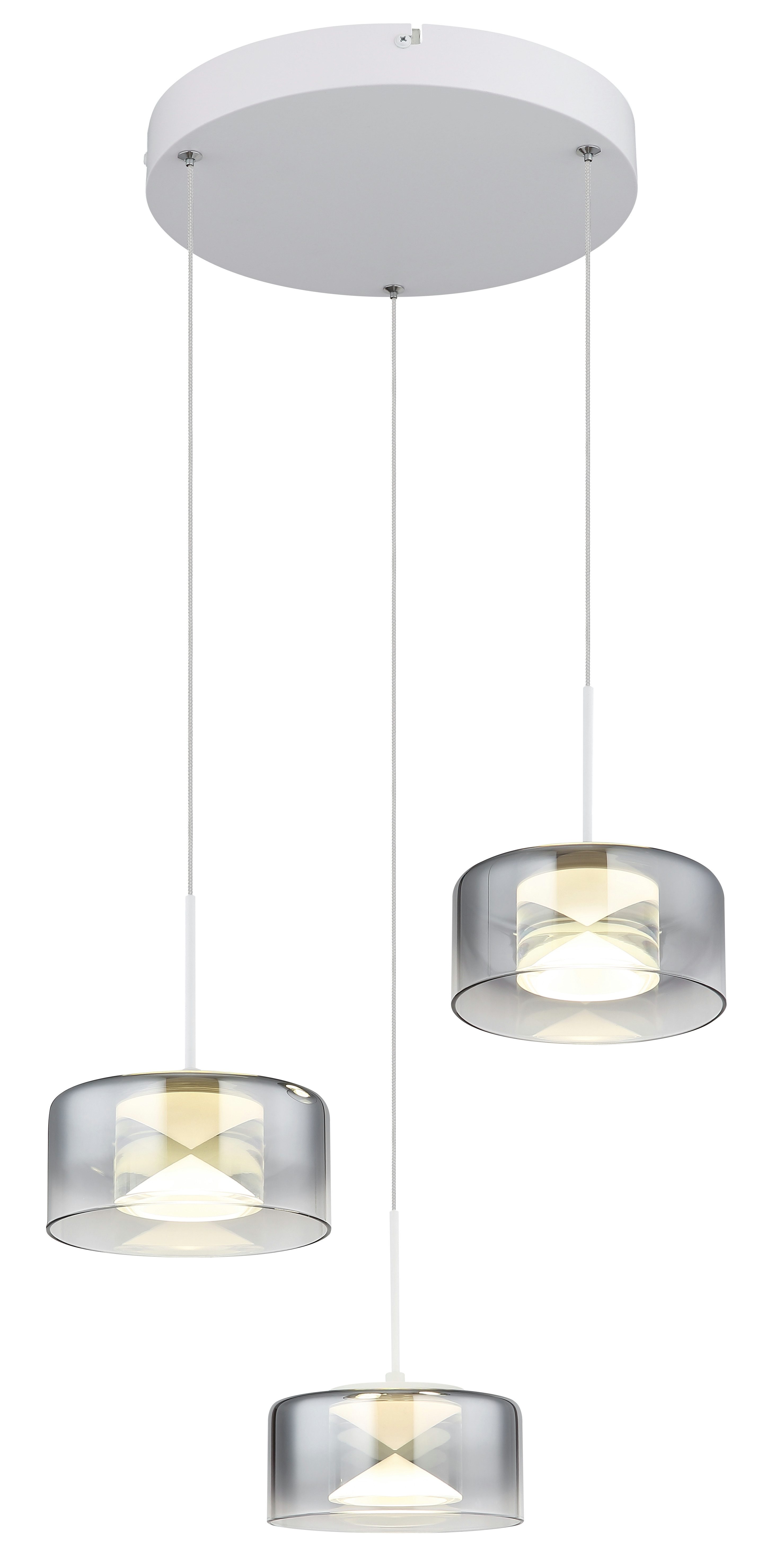 GLOBO LIGHTING Hängeleuchte BELINDA, LED fest integriert, Warmweiß, Hängelampe Esszimmer-Leuchte Esstischleuchte Wohnzimmer