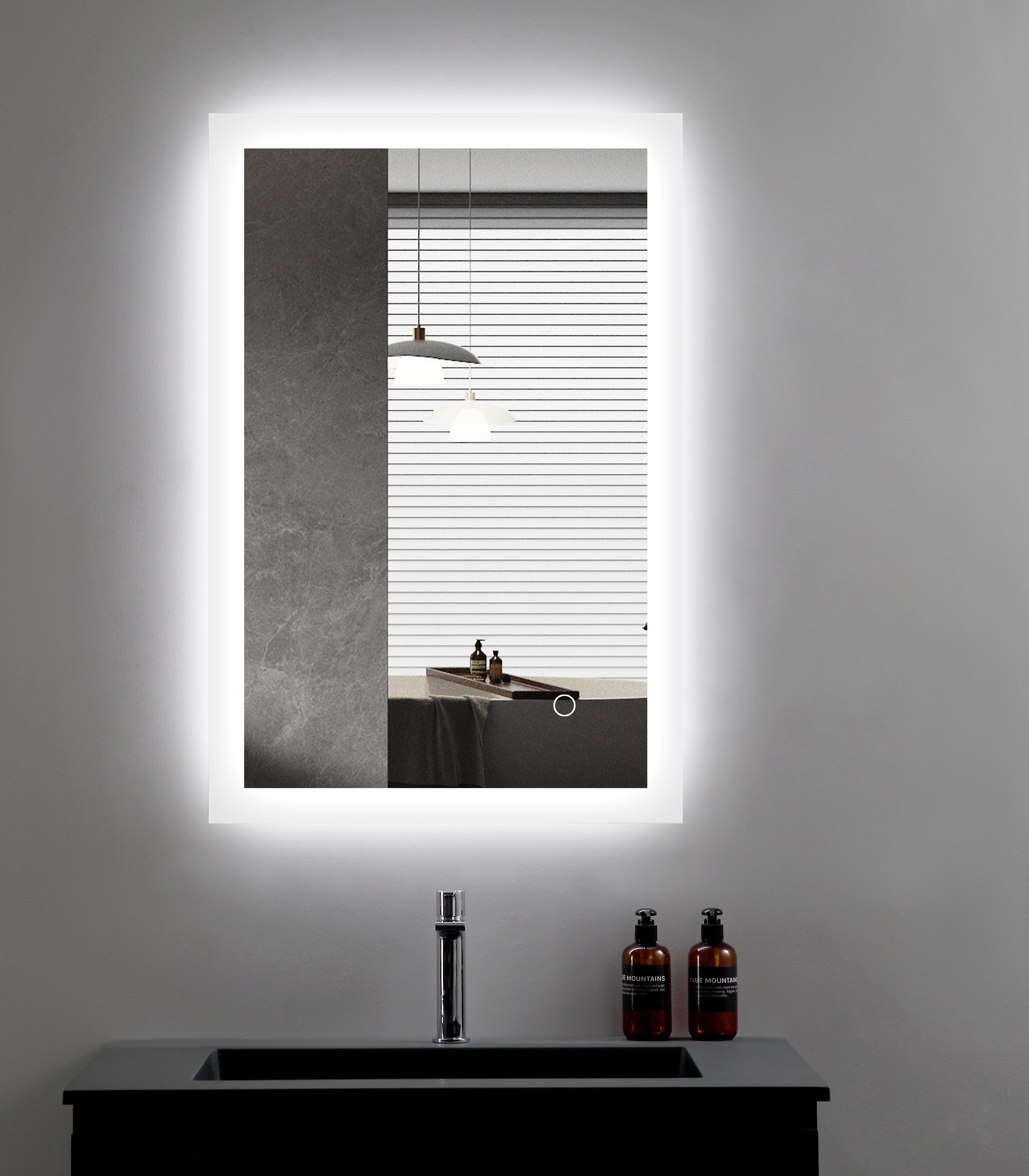 welltime LED-Lichtspiegel Harmony, mit Lichtfarbenwechsler und Dimmschalter günstig online kaufen