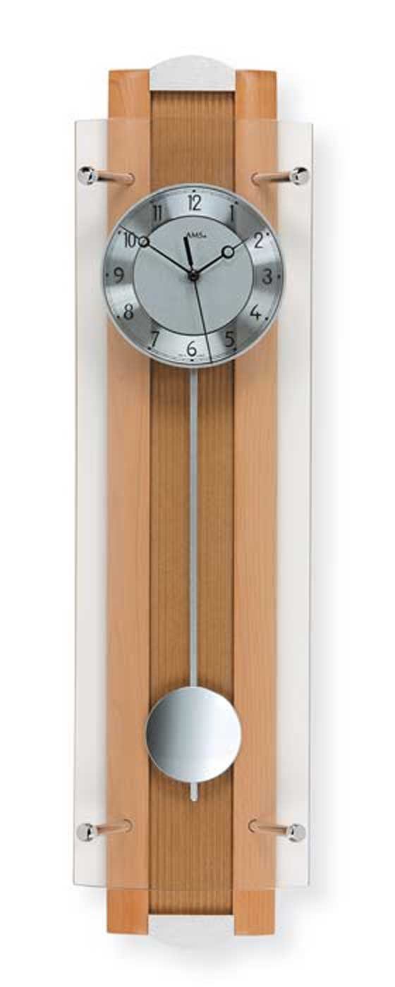 AMS Wanduhr Horloge à pendule classique cadran guilloché - AMS Modèle: 5259 günstig online kaufen